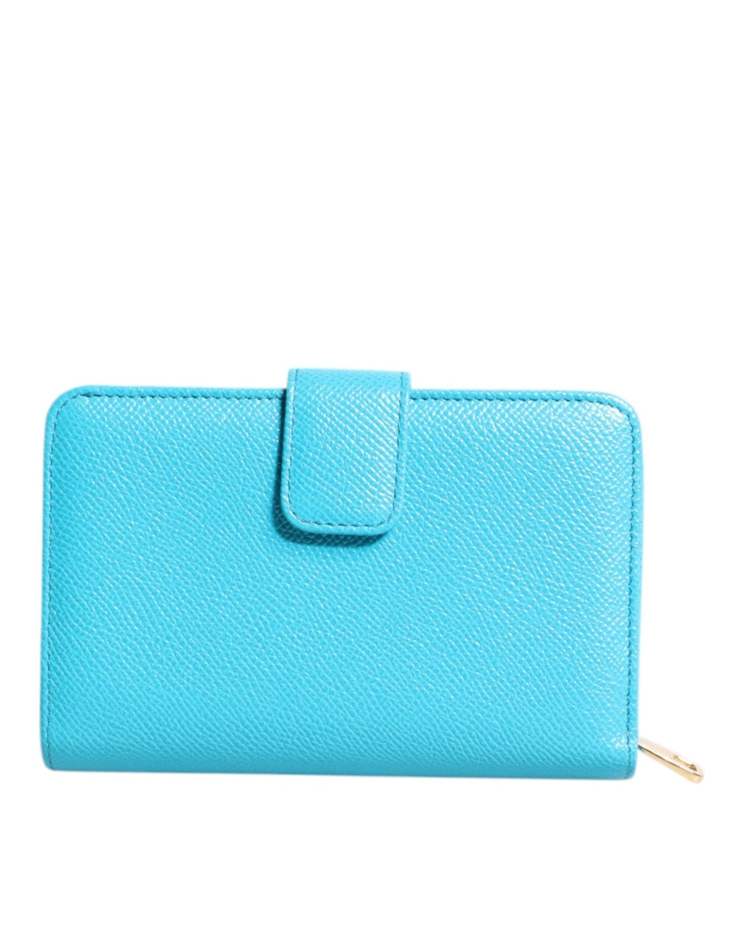 Dolce & Gabbana Light Blue Leather Bifold Continental Clutch Wallet - Sandy Store ByNet