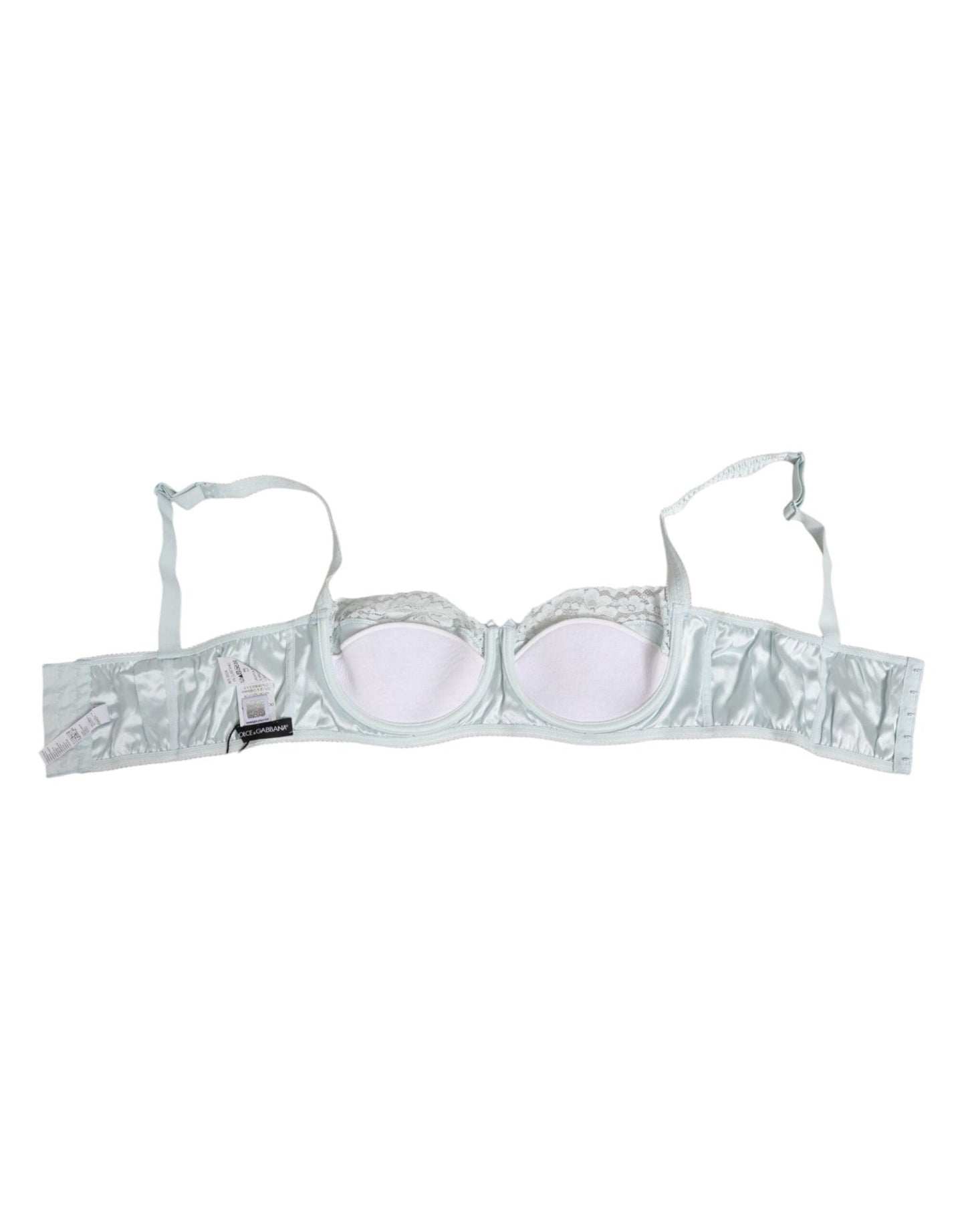 Dolce & Gabbana Light Blue Silk Semi - Padded Balconette Underwear – IT3 | M par Dolce & Gabbana | Disponible sur Sandy Store ByNet