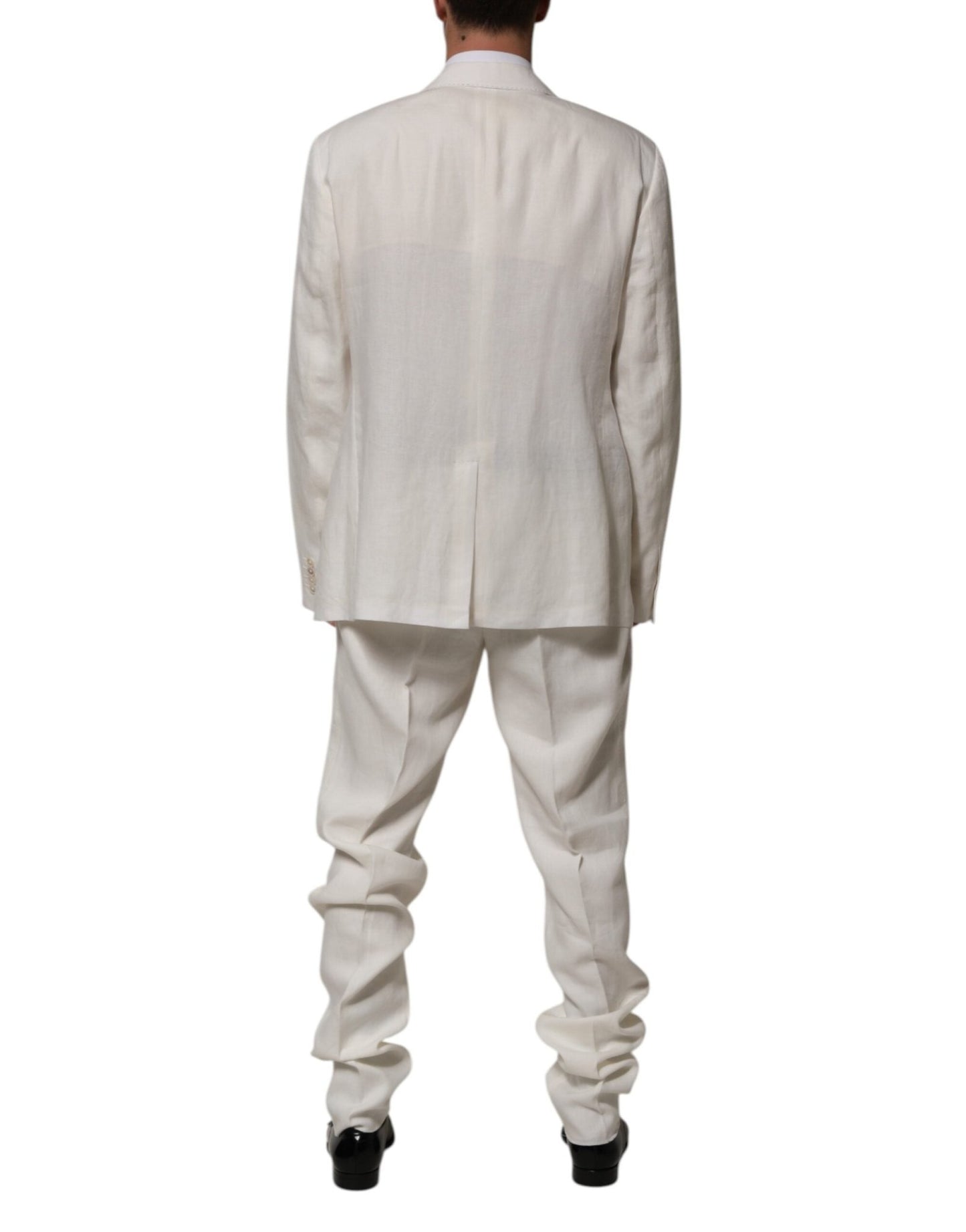 Dolce & Gabbana Light Cream Linen Embroidered 2 Piece Suit – IT58 | 3XL par Dolce & Gabbana | Disponible sur Sandy Store ByNet