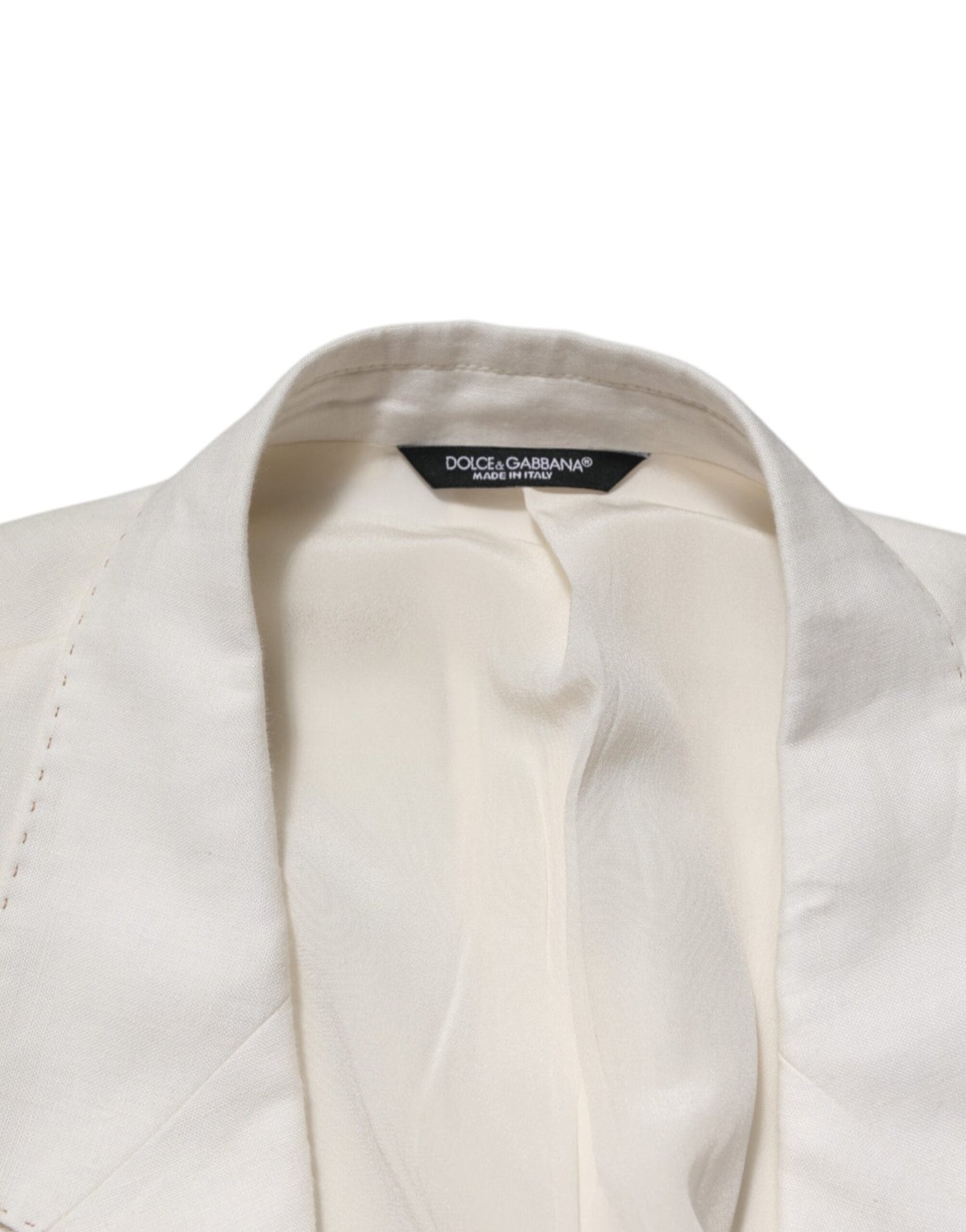 Dolce & Gabbana Light Cream Linen Embroidered 2 Piece Suit – IT58 | 3XL par Dolce & Gabbana | Disponible sur Sandy Store ByNet