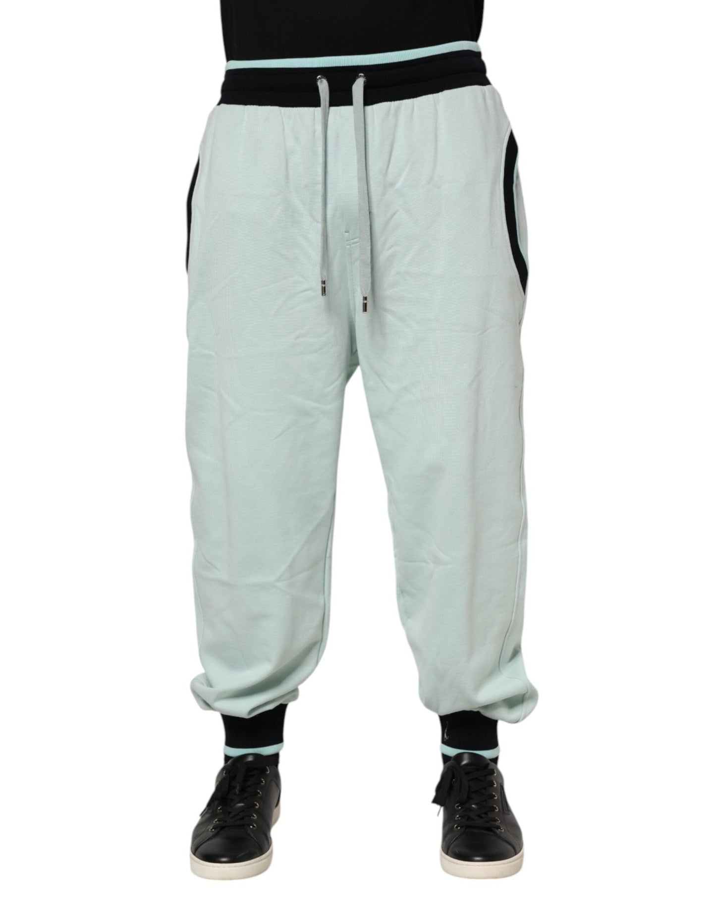 Dolce & Gabbana Light Green Cotton Men Jogger Sweatpants Pants – IT48 | M par Dolce & Gabbana | Disponible sur Sandy Store ByNet