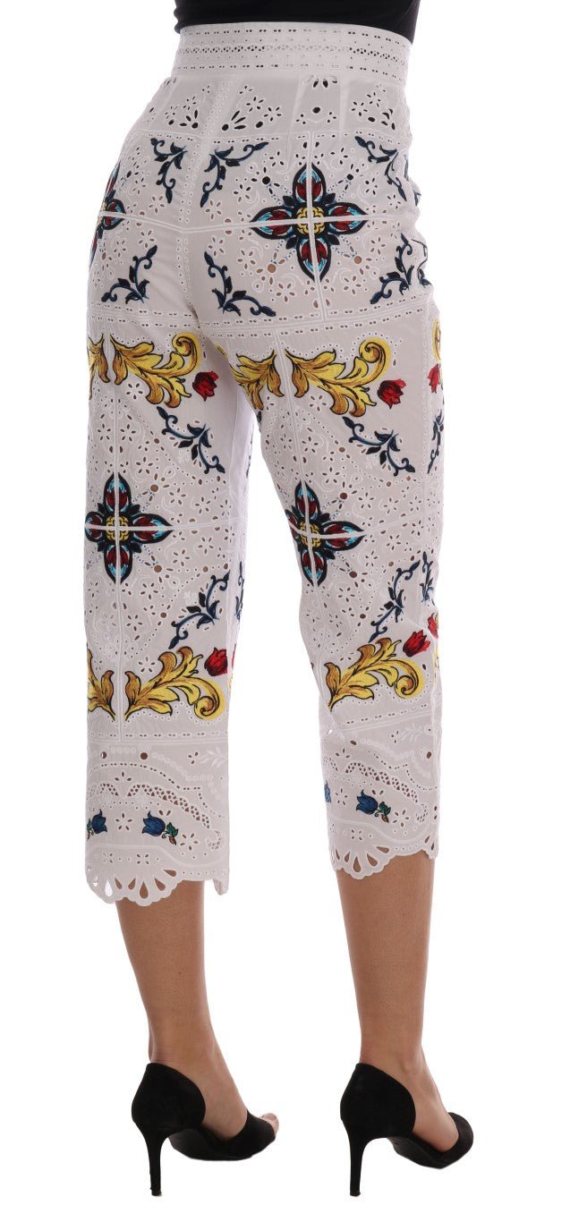Dolce & Gabbana Majolica Embroidered Capri Elegance - Sandy Store ByNet