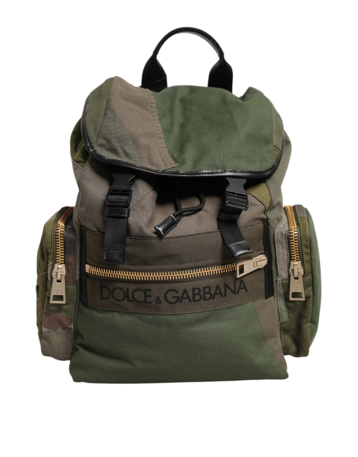 Dolce & Gabbana Military Green Patchwork Rucksack Backpack Bag – par Dolce & Gabbana | Disponible sur Sandy Store ByNet
