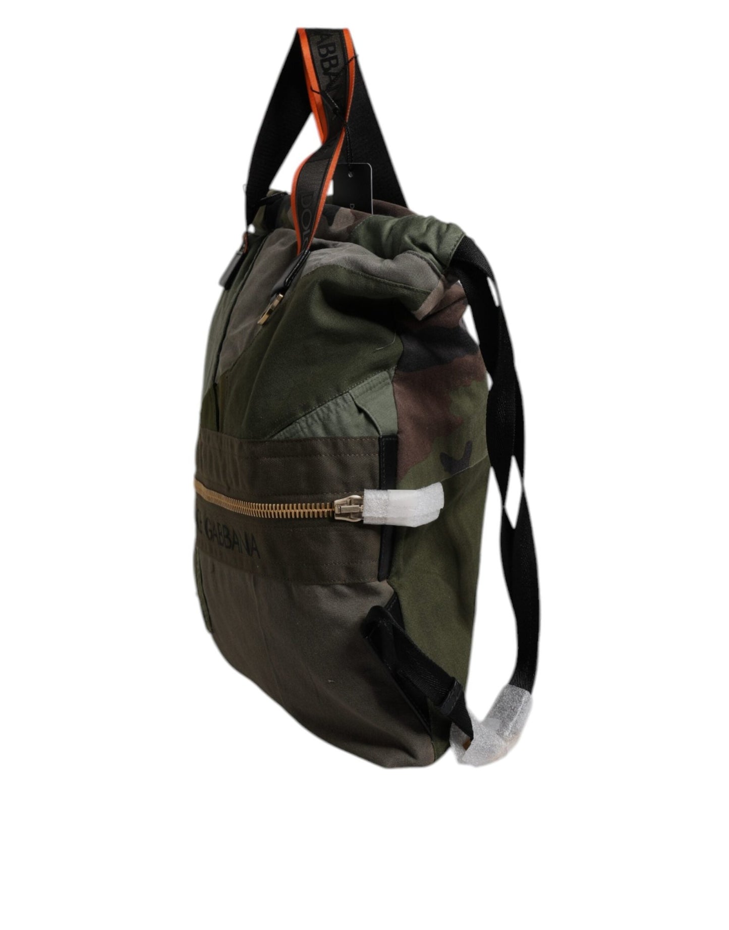 Dolce & Gabbana Military Green Patchwork Rucksack Backpack Bag - Sandy Store ByNet