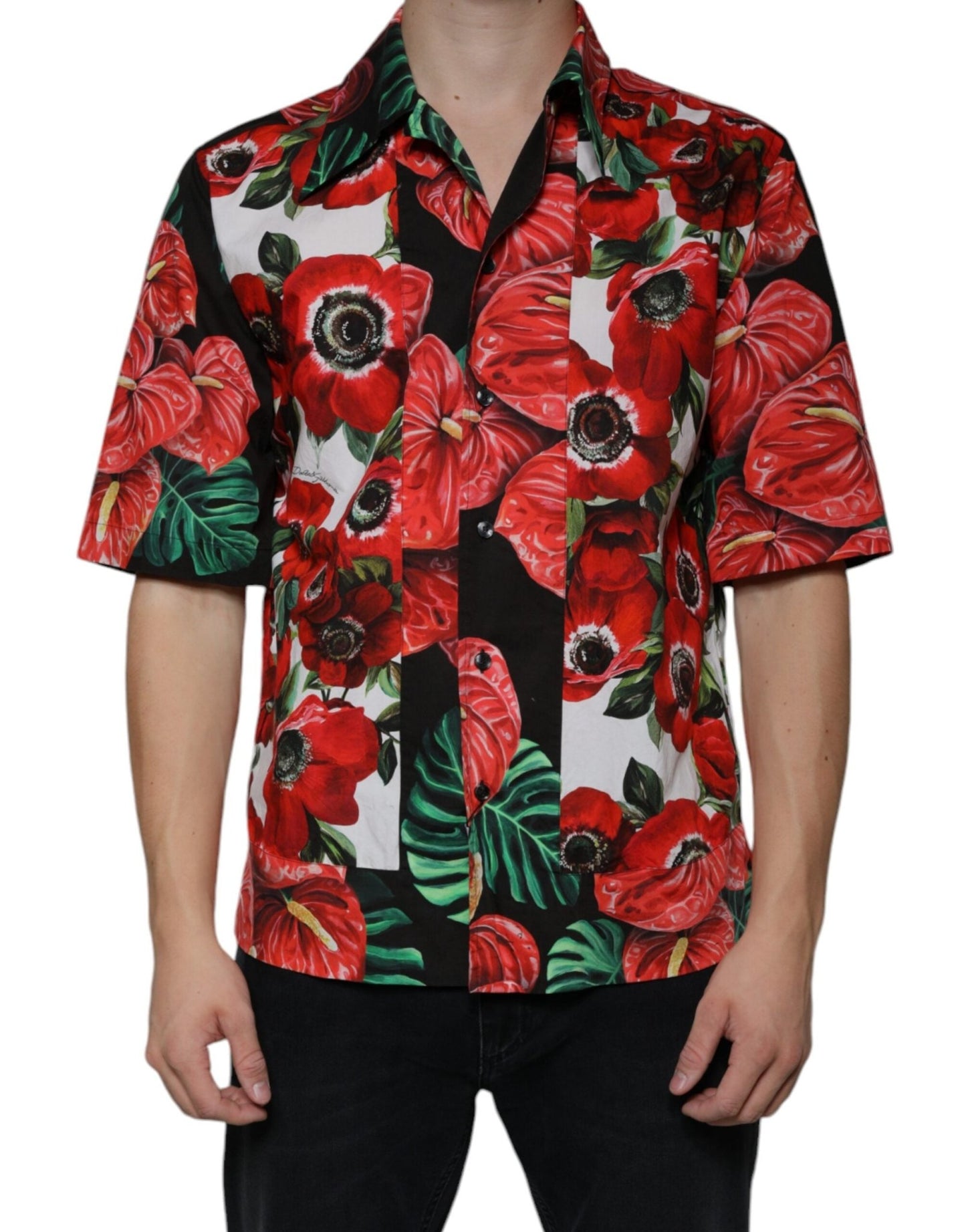 Dolce & Gabbana Multicolor Anemone Button Down Casual Shirt – IT39 | S par Dolce & Gabbana | Disponible sur Sandy Store ByNet
