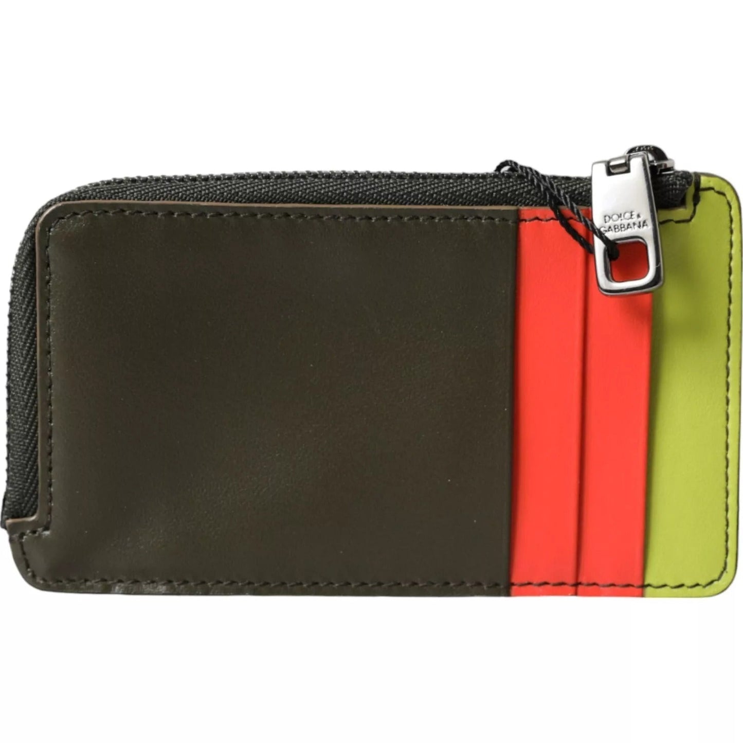 Dolce & Gabbana Multicolor Calfskin Leather Logo Card Holder Women Wallet – par Dolce & Gabbana | Disponible sur Sandy Store ByNet