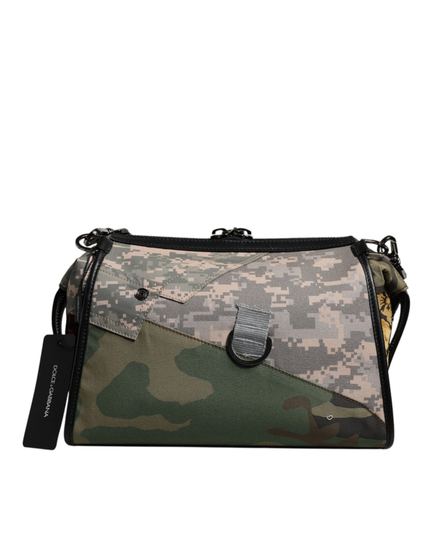 Dolce & Gabbana Multicolor Camouflage Patchwork Crossbody Bag - Sandy Store ByNet
