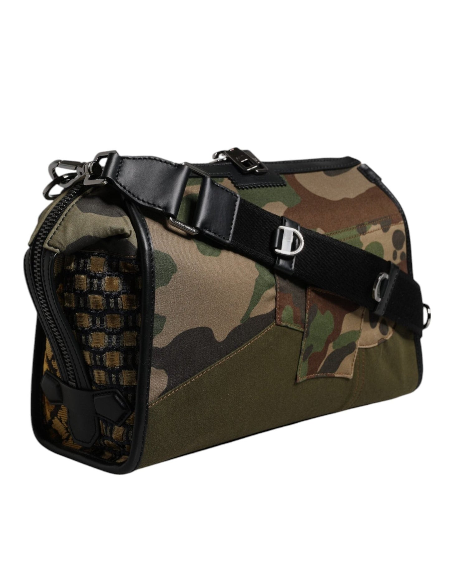 Dolce & Gabbana Multicolor Camouflage Patchwork Crossbody Bag - Sandy Store ByNet