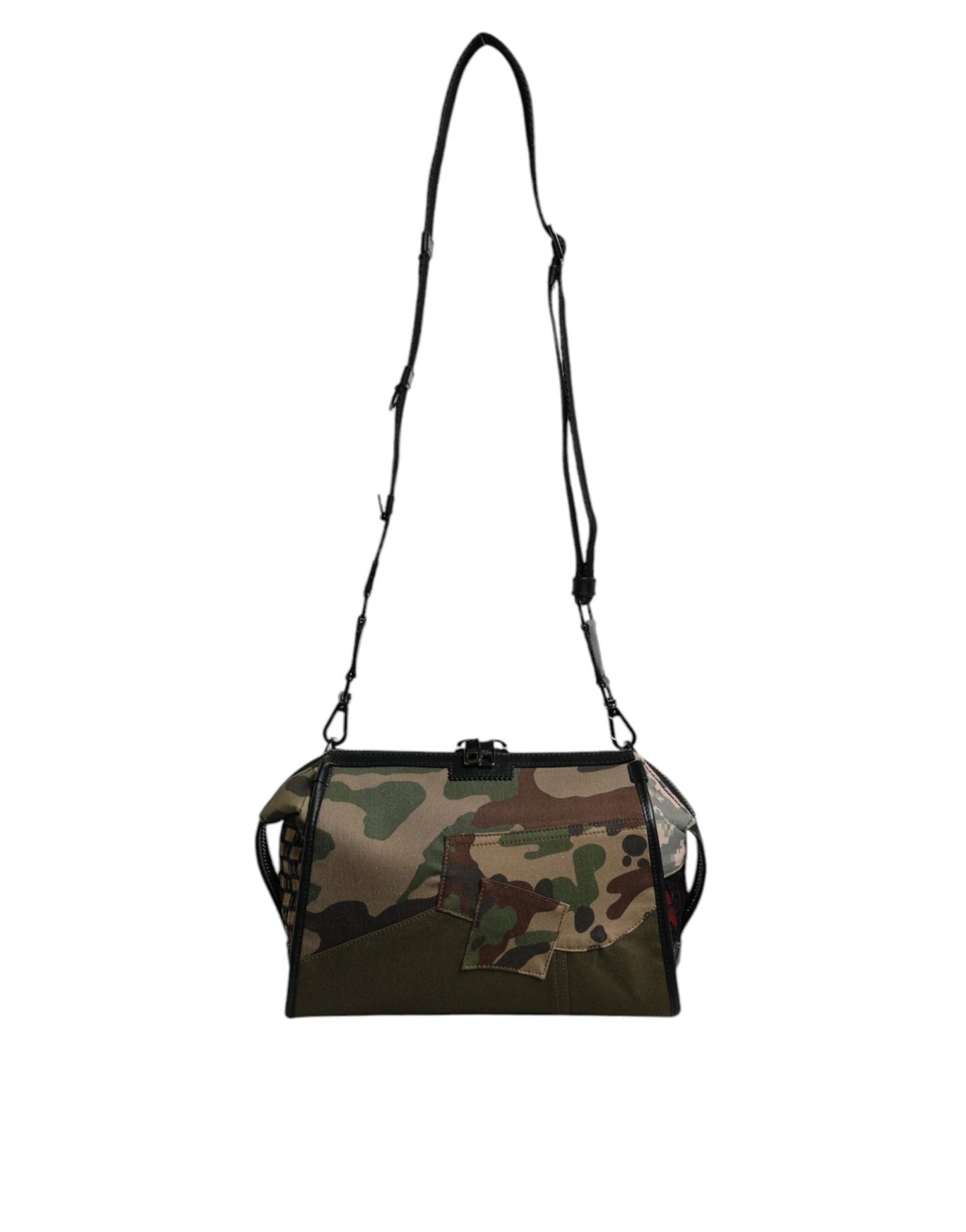 Dolce & Gabbana Multicolor Camouflage Patchwork Crossbody Bag - Sandy Store ByNet