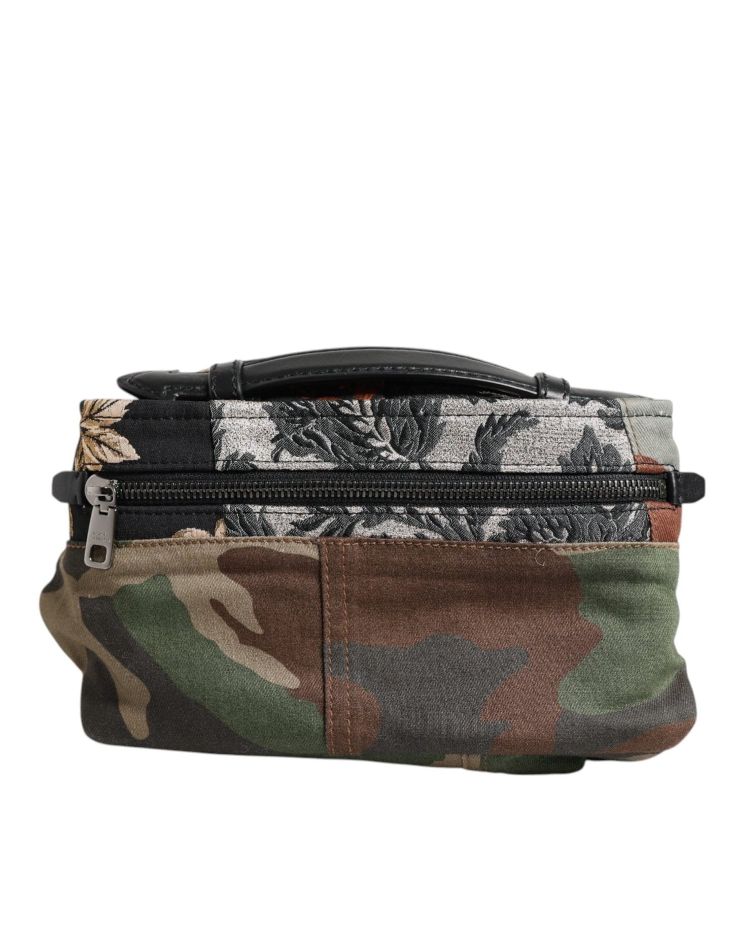 Dolce & Gabbana Multicolor Camouflage Patchwork Logo Waist Fanny Pack Bag - Sandy Store ByNet