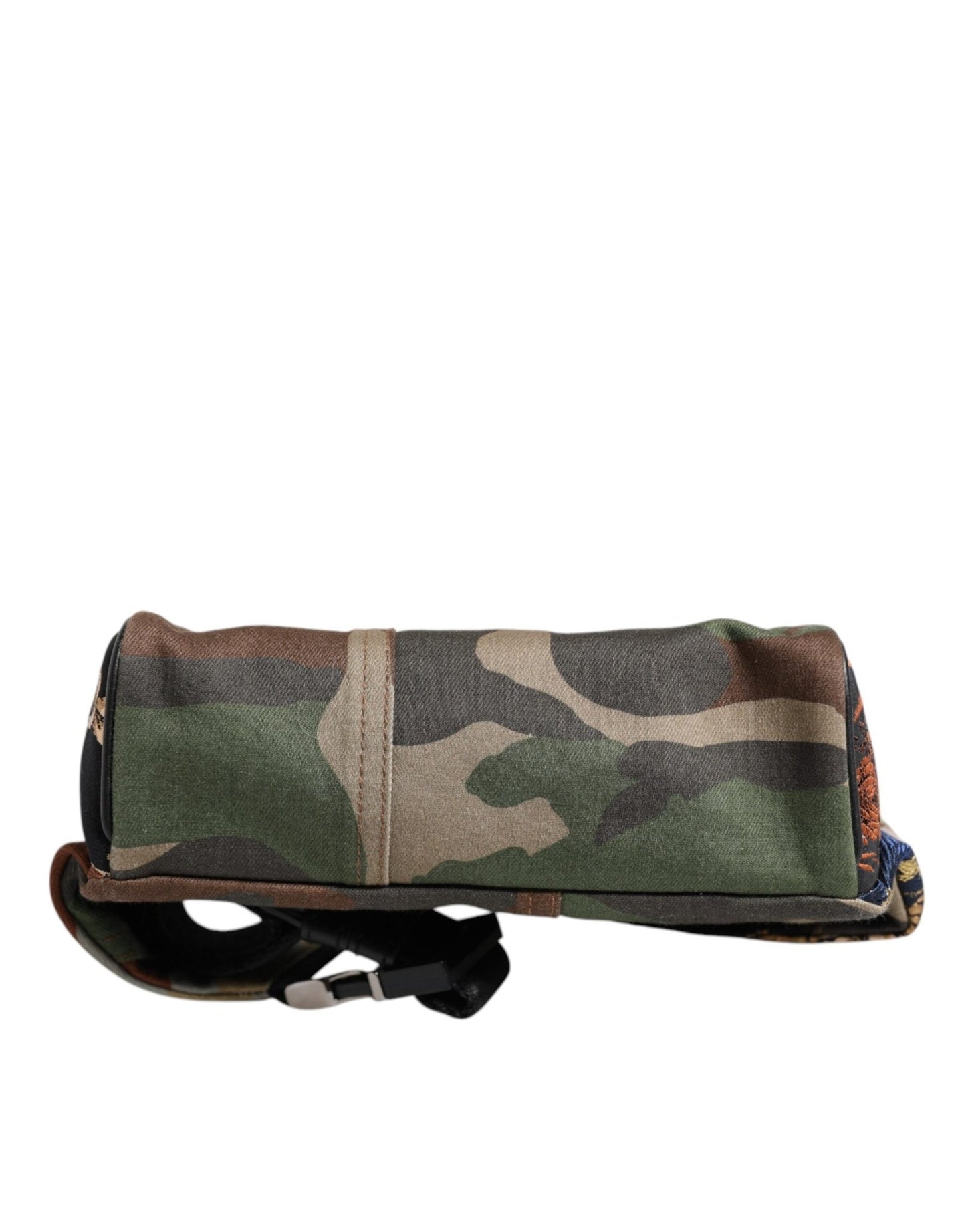 Dolce & Gabbana Multicolor Camouflage Patchwork Logo Waist Fanny Pack Bag - Sandy Store ByNet