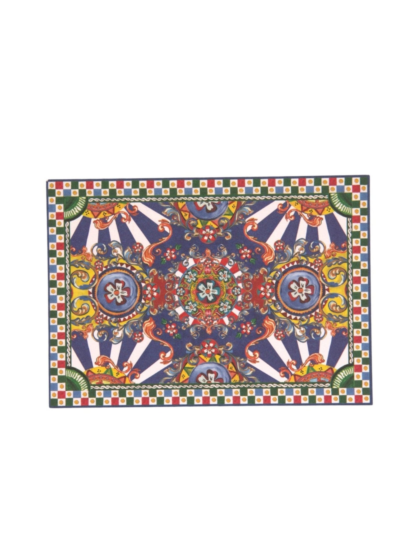 Dolce & Gabbana Multicolor Carretto Siciliano Envelope Post Card Holder – par Dolce & Gabbana | Disponible sur Sandy Store ByNet