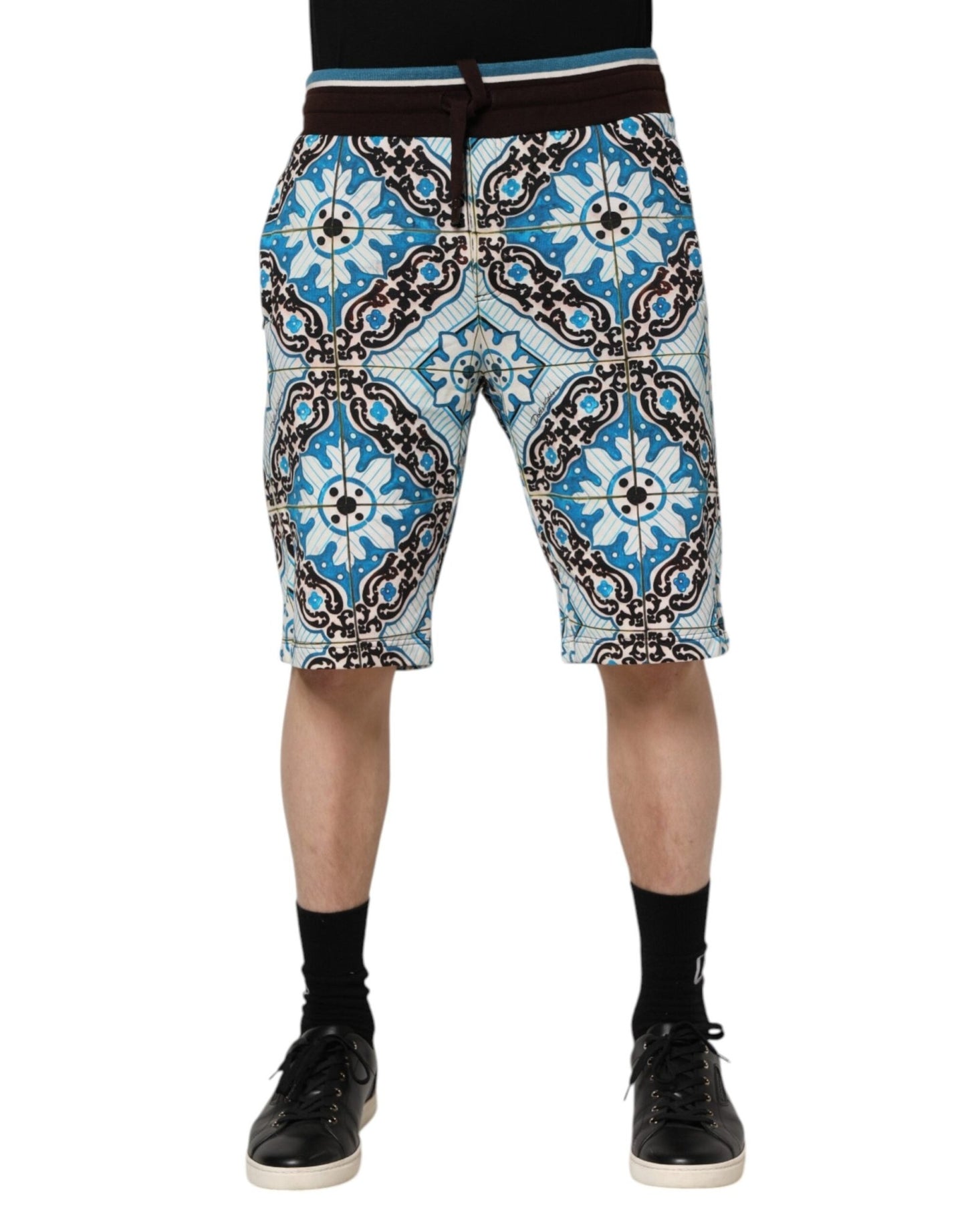 Dolce & Gabbana Multicolor Cotton Maiolica Print Bermuda Shorts – IT50 | L par Dolce & Gabbana | Disponible sur Sandy Store ByNet