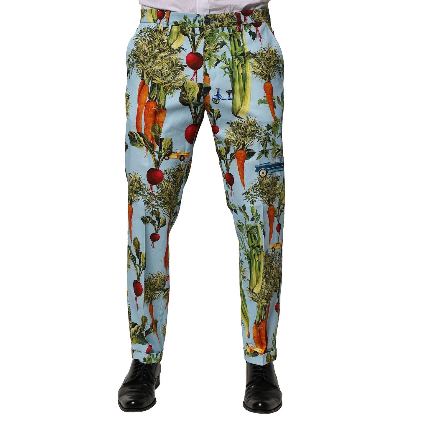 Dolce & Gabbana Multicolor Cotton Tapered Men Pants – IT44 | XS par Dolce & Gabbana | Disponible sur Sandy Store ByNet