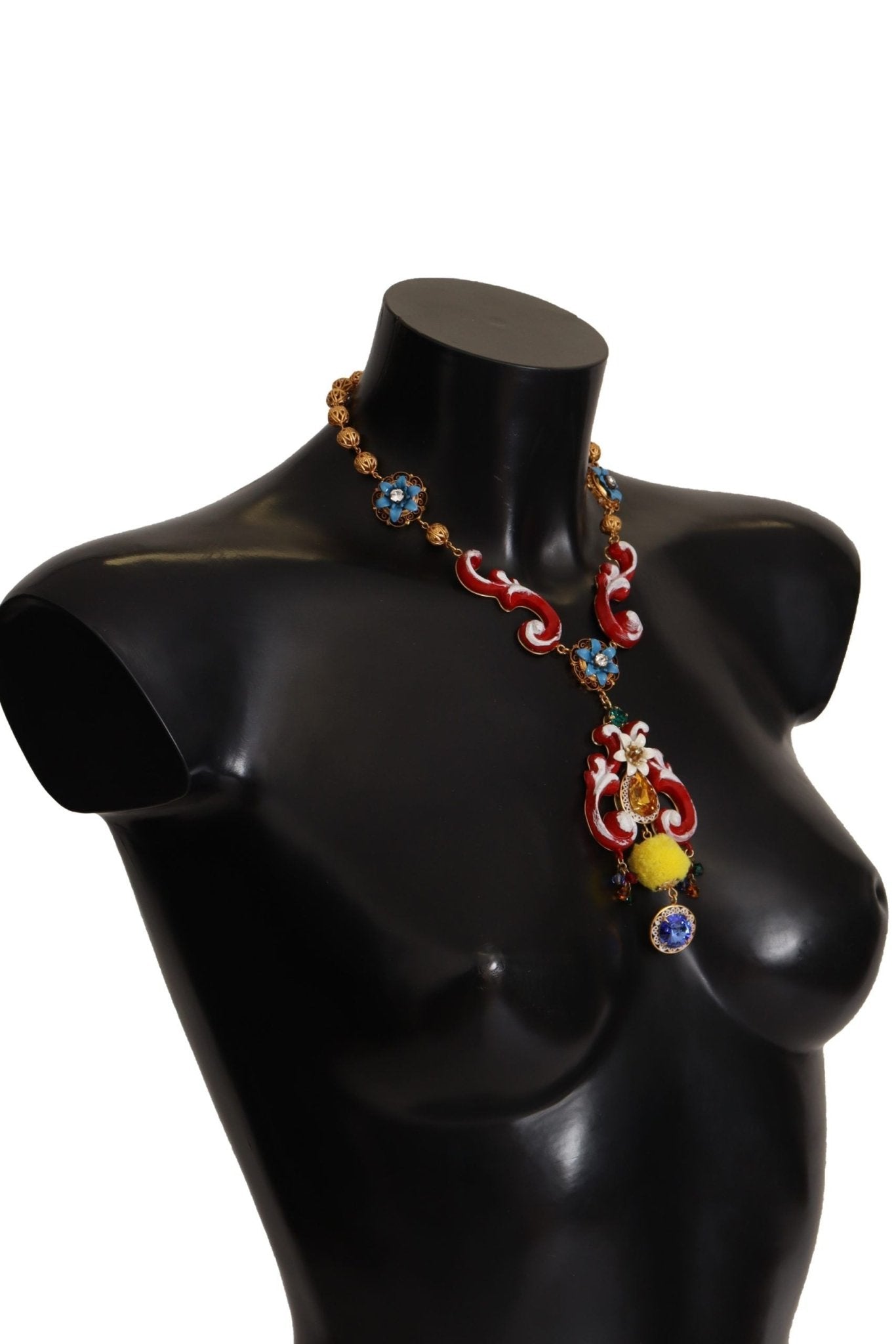 Dolce & Gabbana Multicolor Crystal Statement Necklace - Sandy Store ByNet