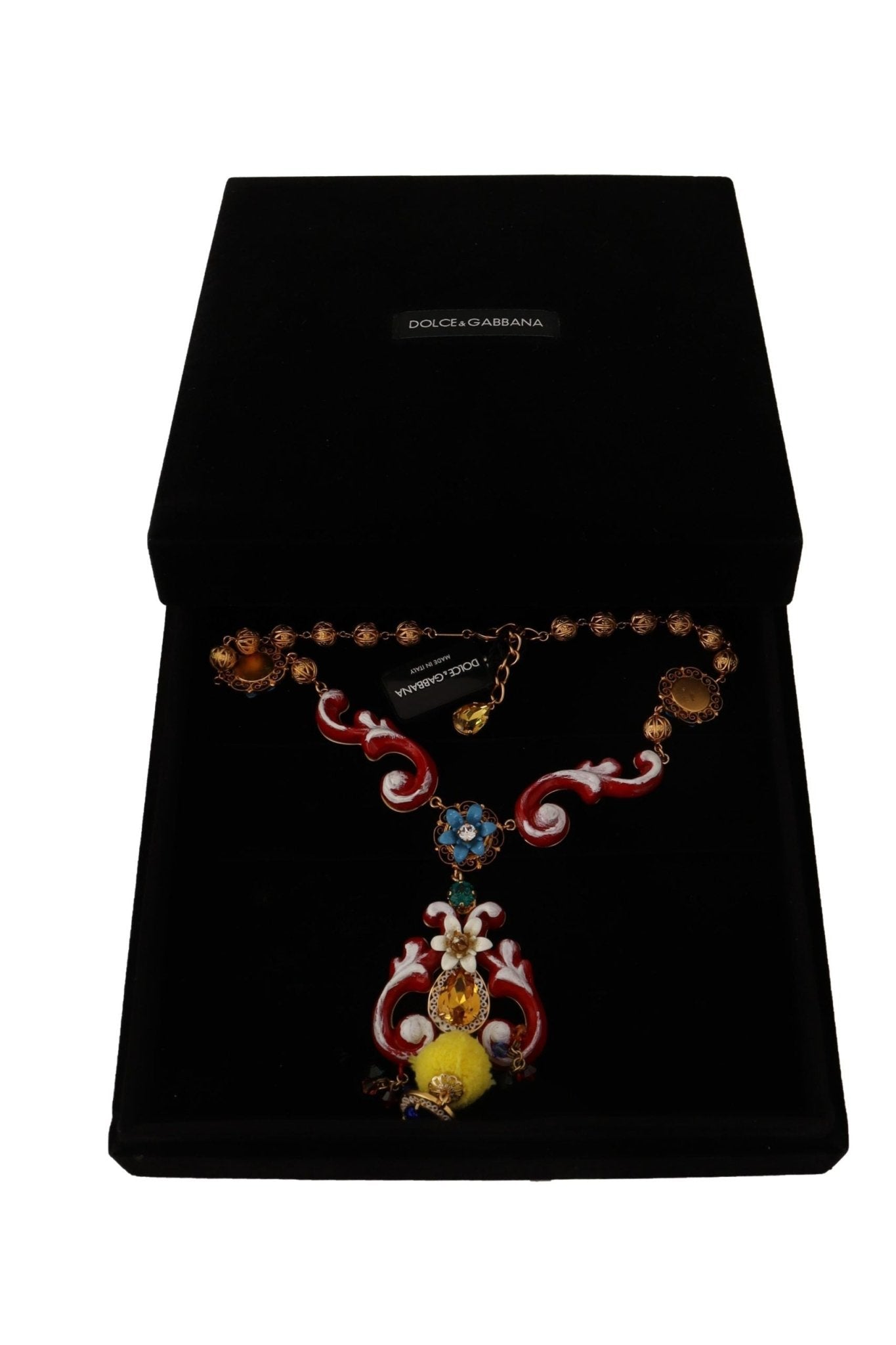 Dolce & Gabbana Multicolor Crystal Statement Necklace - Sandy Store ByNet