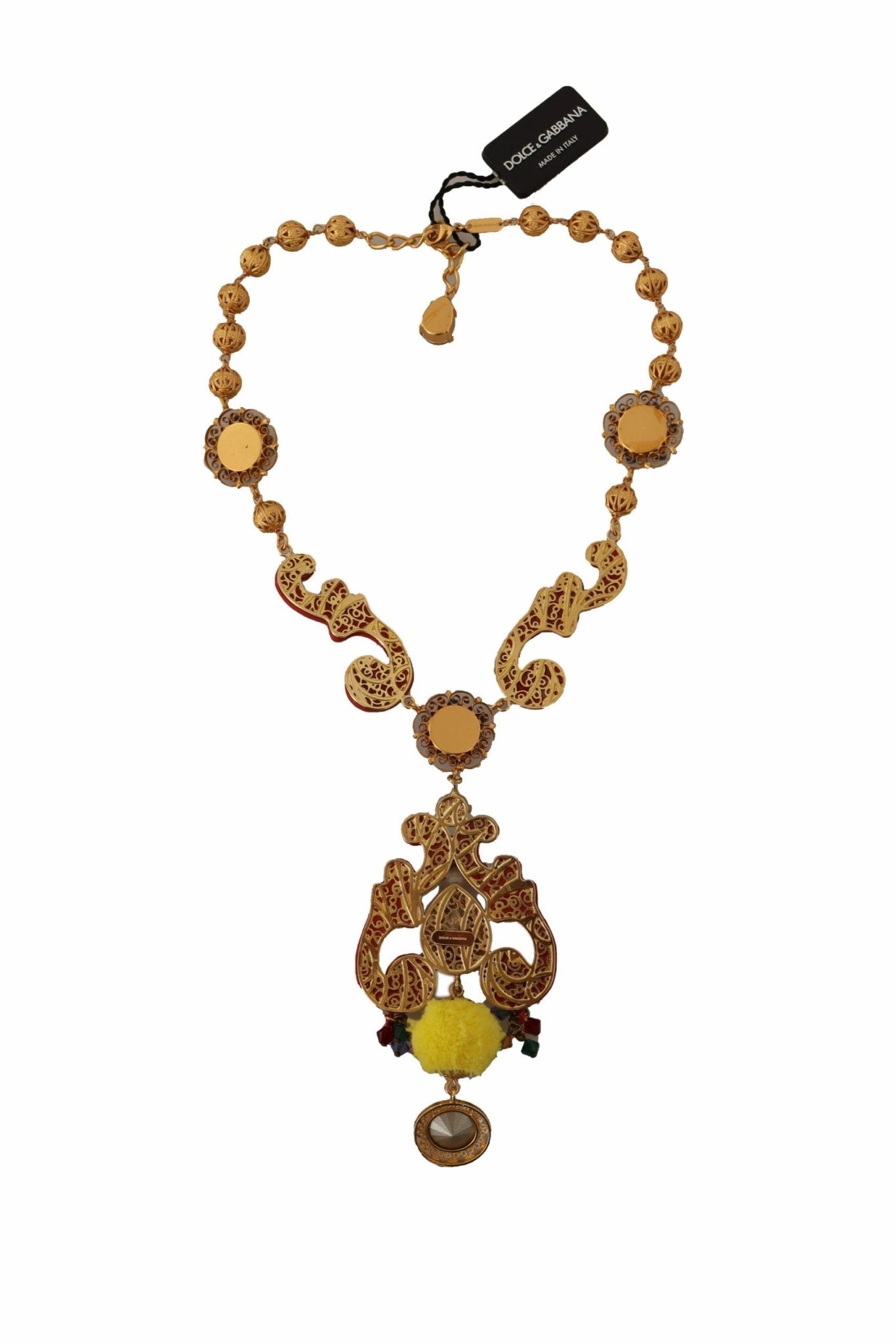 Dolce & Gabbana Multicolor Crystal Statement Necklace - Sandy Store ByNet