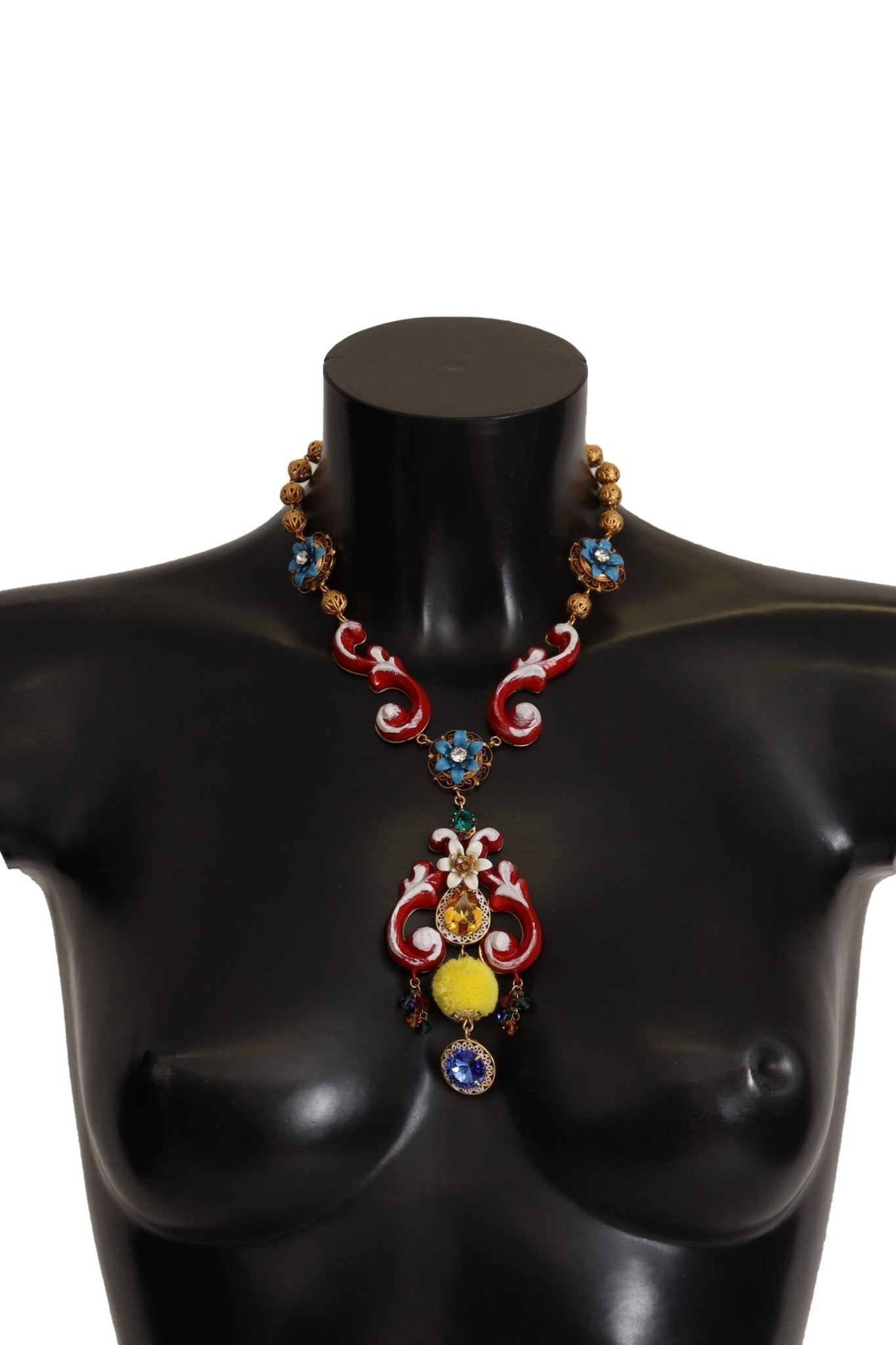 Dolce & Gabbana Multicolor Crystal Statement Necklace - Sandy Store ByNet