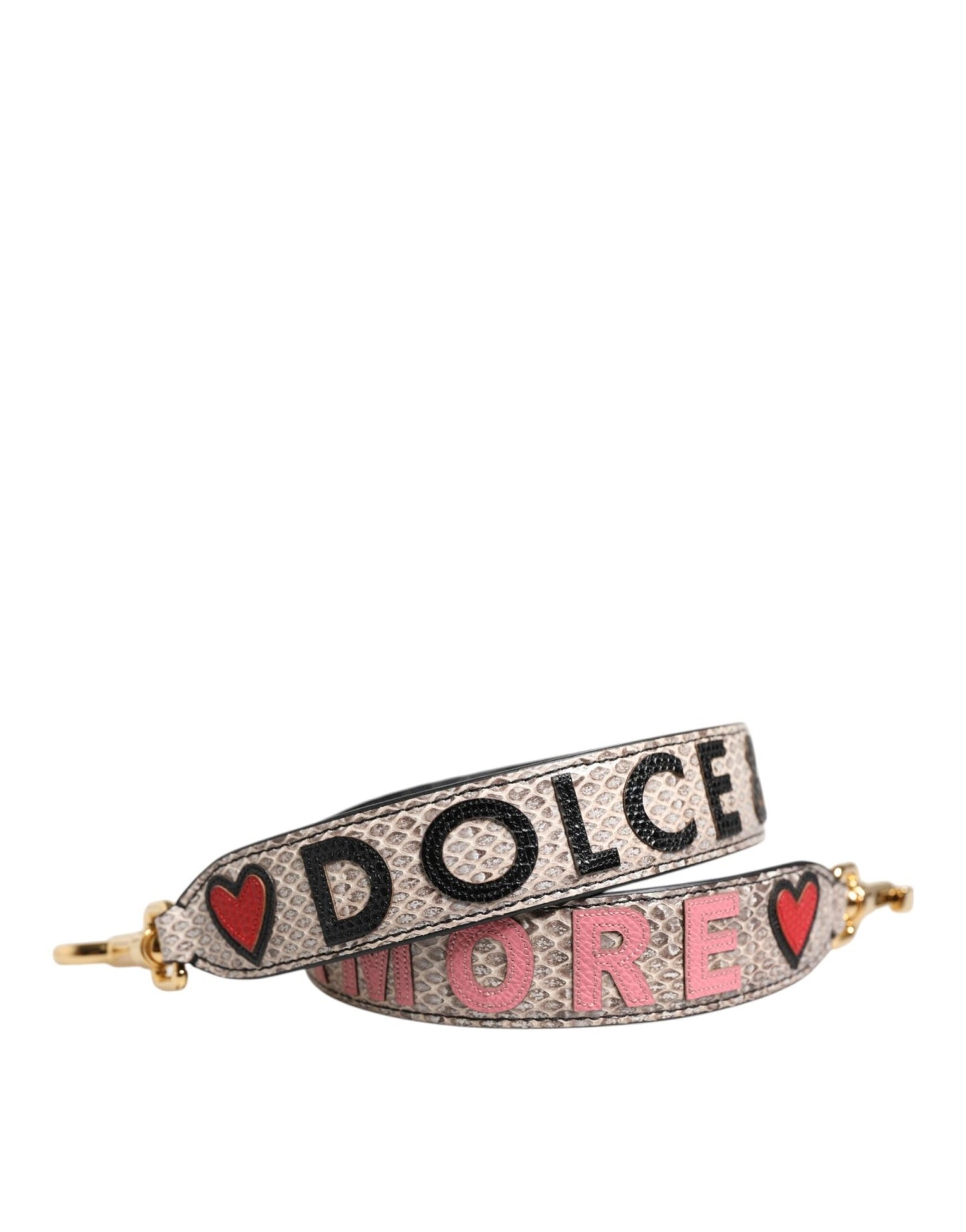 Dolce & Gabbana Multicolor DG AMORE Patch Bag Accessory Shoulder Strap – par Dolce & Gabbana | Disponible sur Sandy Store ByNet