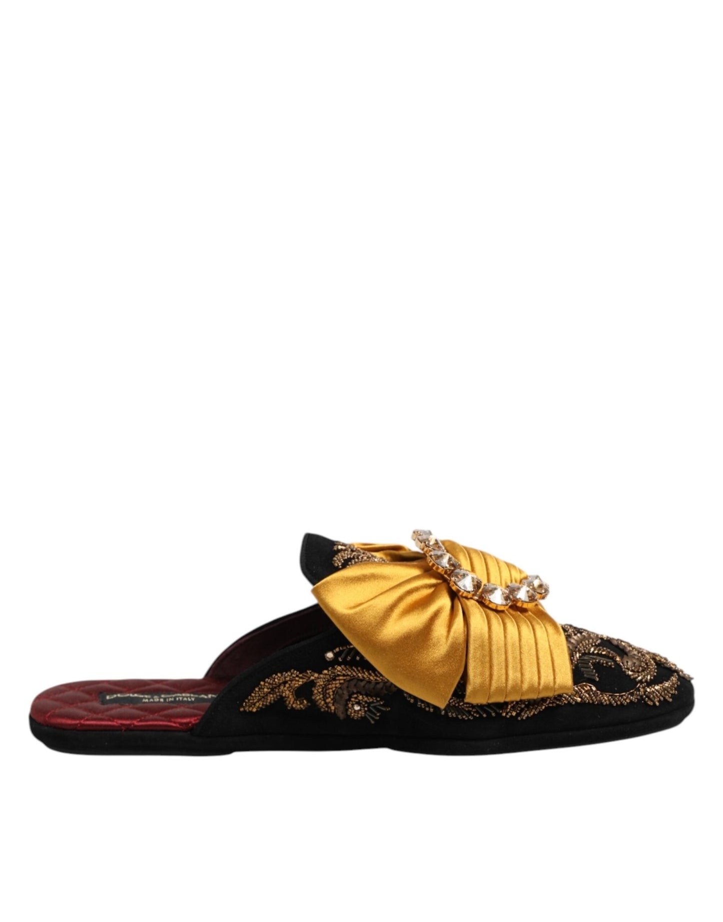 Dolce & Gabbana Multicolor Embellished Flat Sandals Shoes – EU44/US13.5 par Dolce & Gabbana | Disponible sur Sandy Store ByNet