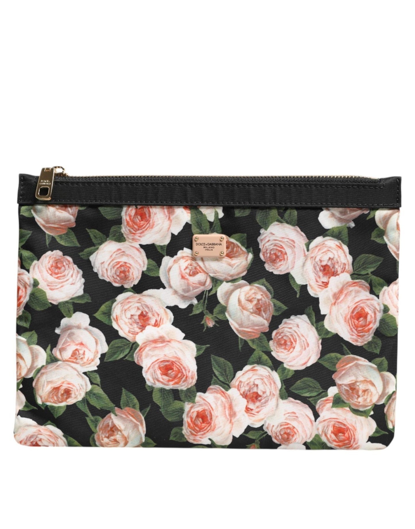 Dolce & Gabbana Multicolor Floral DG Plaque Clutch Women Pouch Borse Bag – par Dolce & Gabbana | Disponible sur Sandy Store ByNet