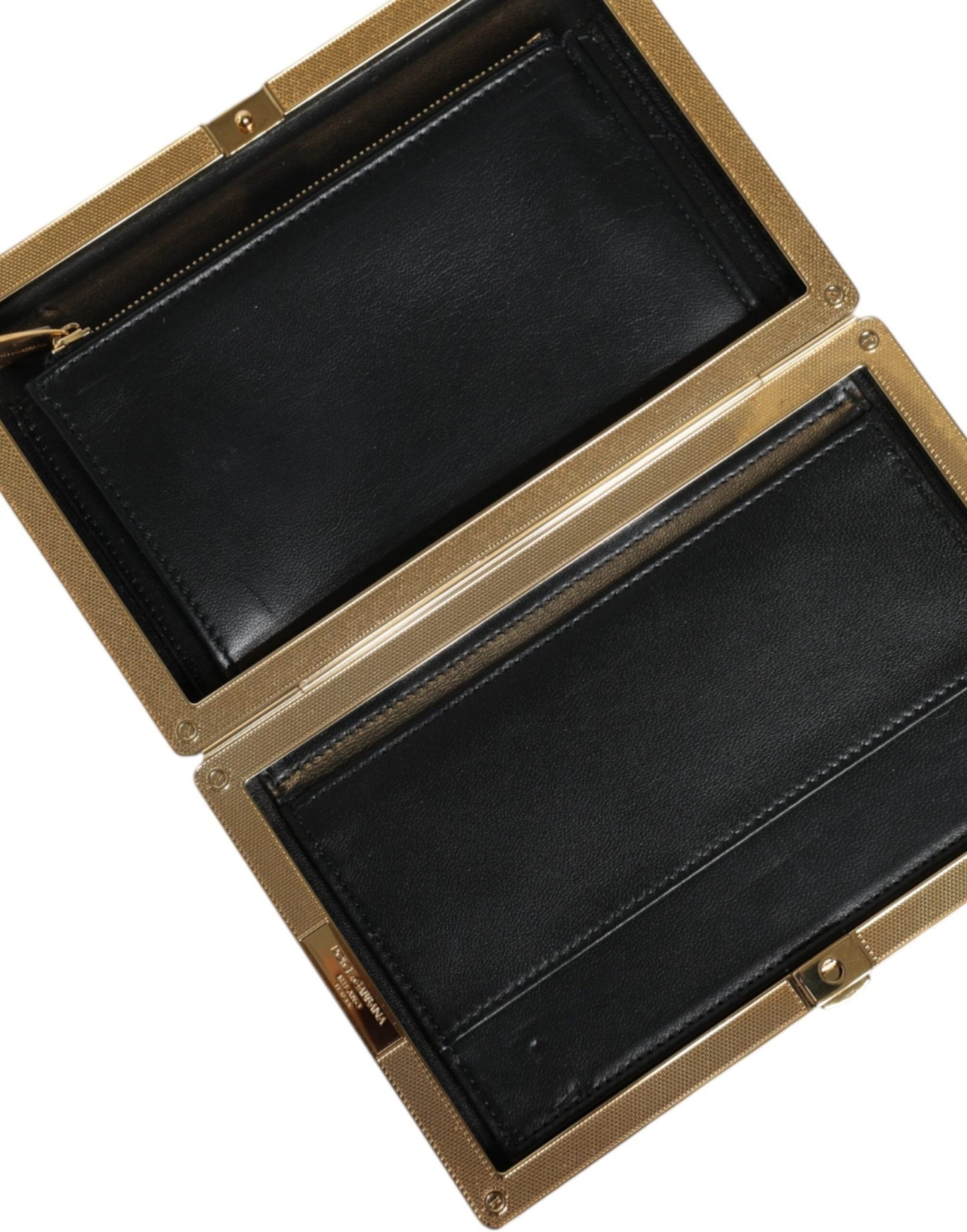 Dolce & Gabbana Multicolor Floral Gold Frame Clutch Evening Purse Bag - Sandy Store ByNet