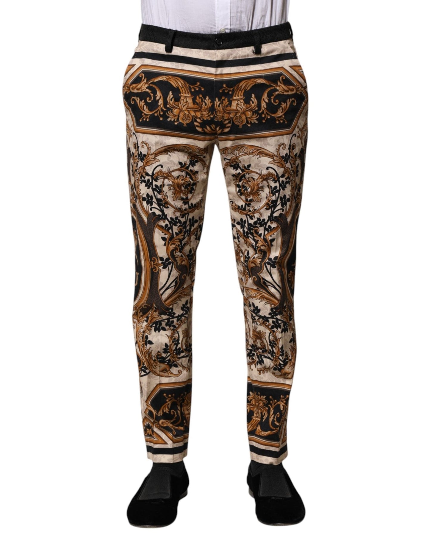 Dolce & Gabbana Multicolor Floral Print Dress Pants – IT46 | S par Dolce & Gabbana | Disponible sur Sandy Store ByNet