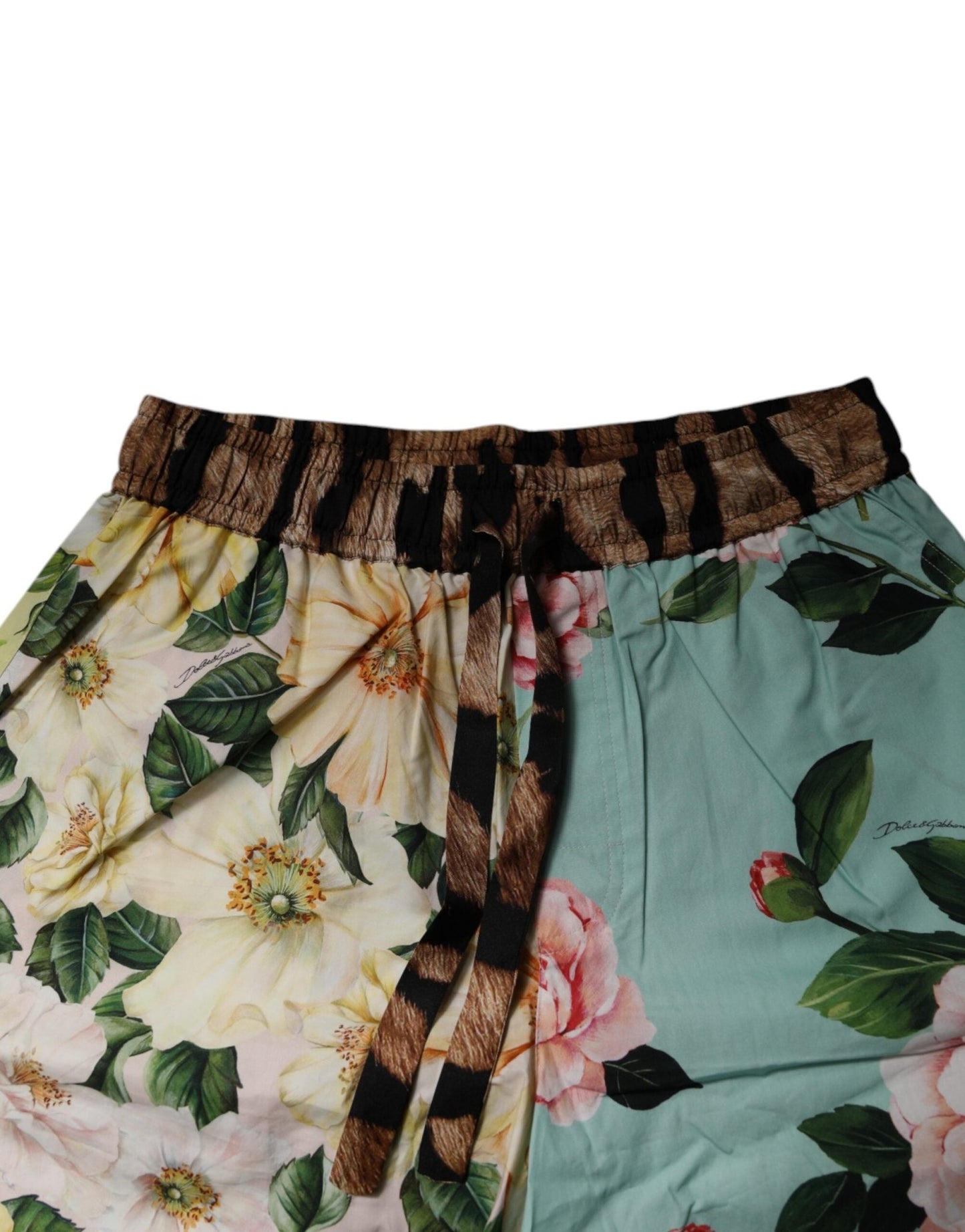 Dolce & Gabbana Multicolor Floral Print Men Bermuda Shorts - Sandy Store ByNet