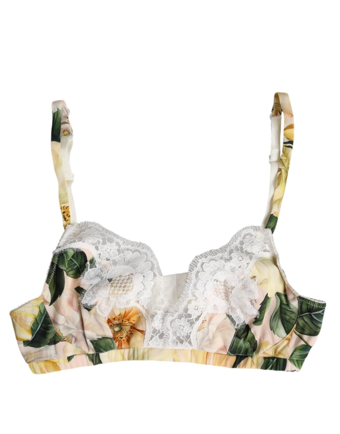 Dolce & Gabbana Multicolor Floral Print Non Wire Bra Underwear – IT1 | XS par Dolce & Gabbana | Disponible sur Sandy Store ByNet