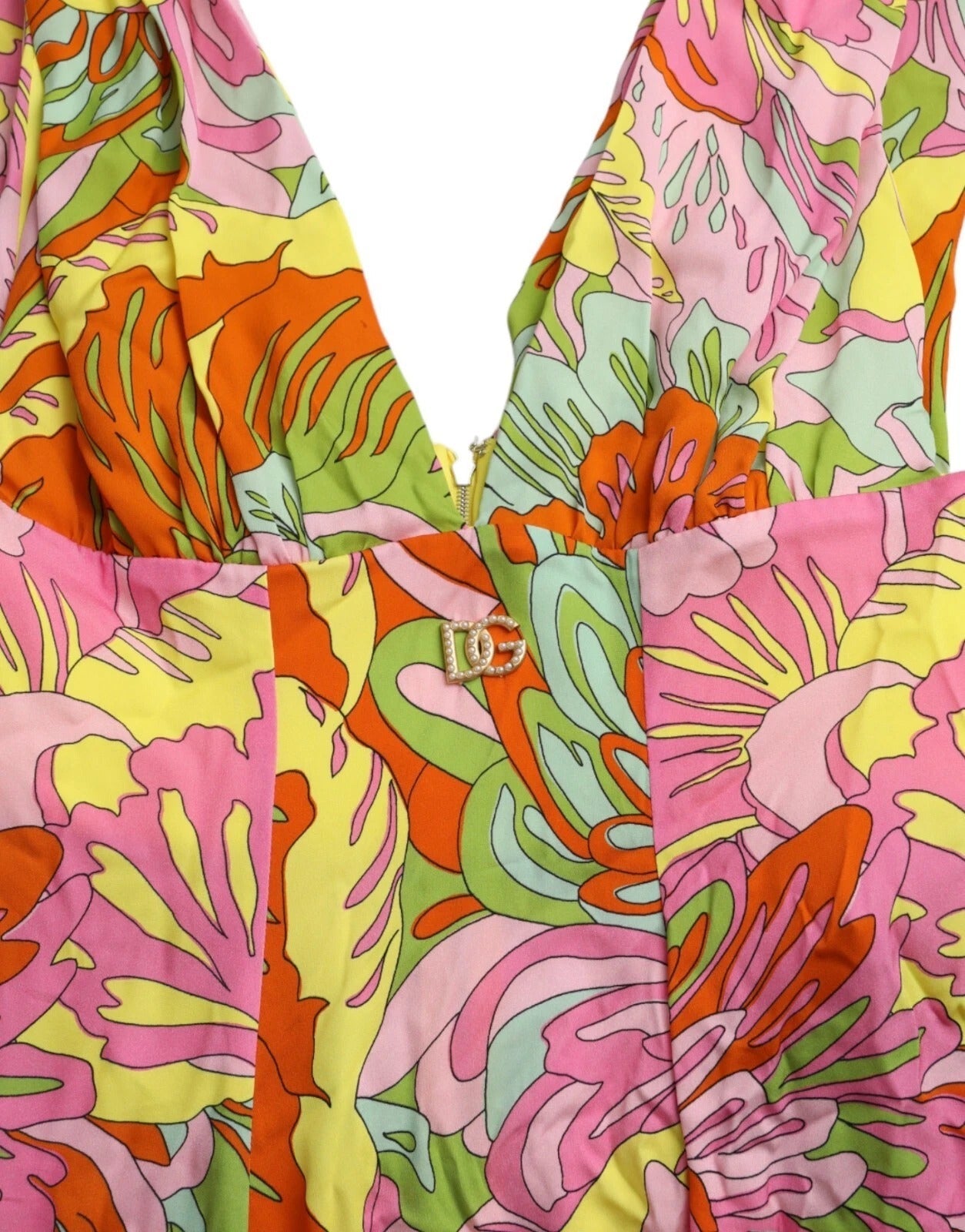 Dolce & Gabbana Multicolor Floral Silk Flared Mini Dress – IT40|S par Dolce & Gabbana | Disponible sur Sandy Store ByNet