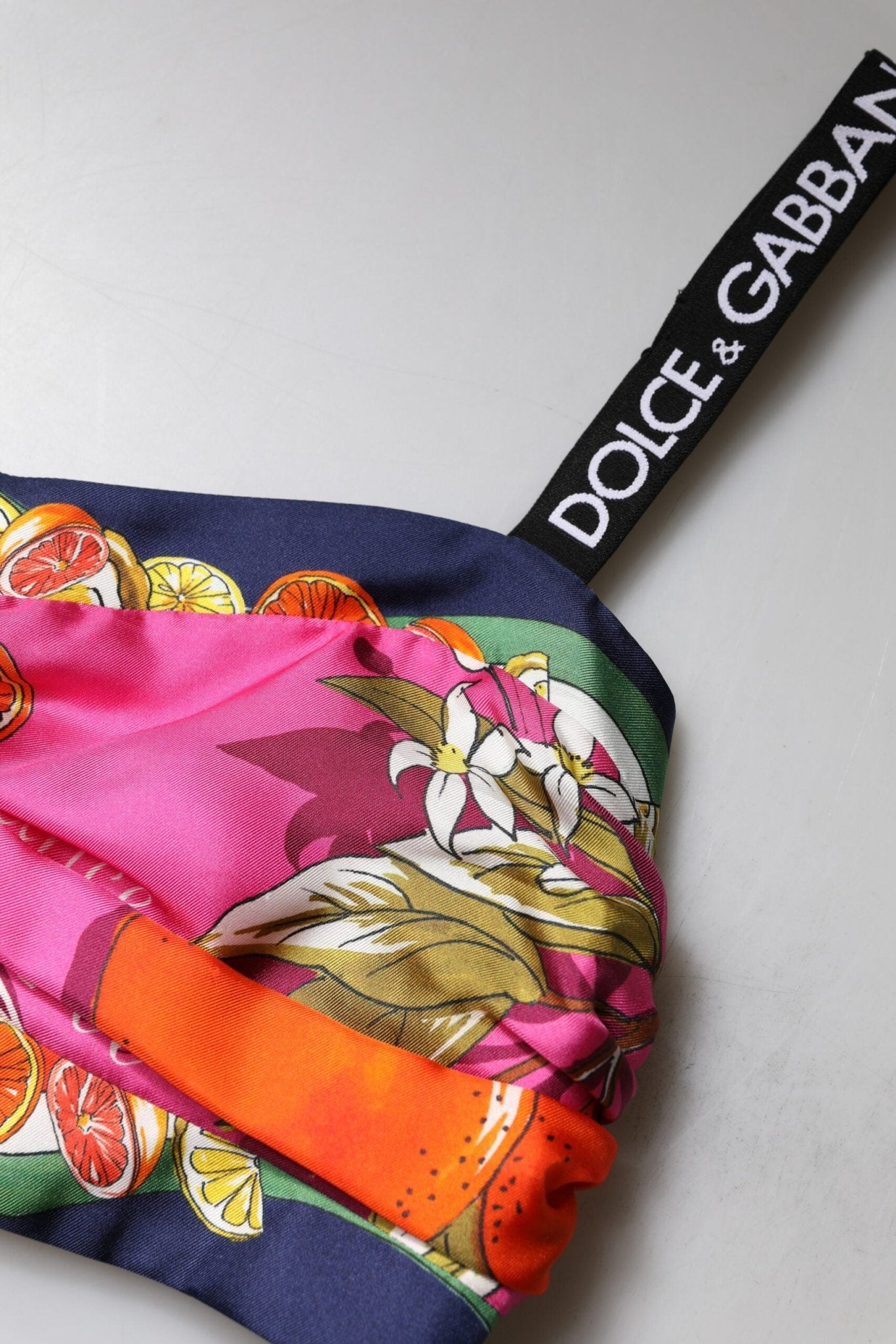 Dolce & Gabbana Multicolor Floral Sleeveless Bustier Cropped Top - Sandy Store ByNet