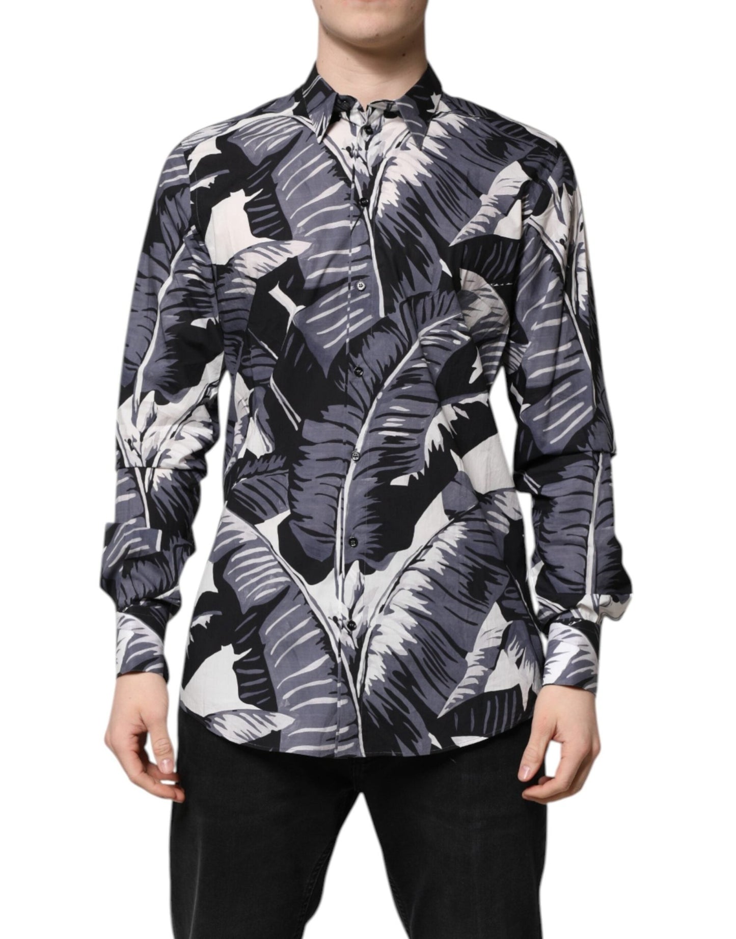 Dolce & Gabbana Multicolor GOLD Cotton Banana Leaf Print Shirt – IT41 | L par Dolce & Gabbana | Disponible sur Sandy Store ByNet