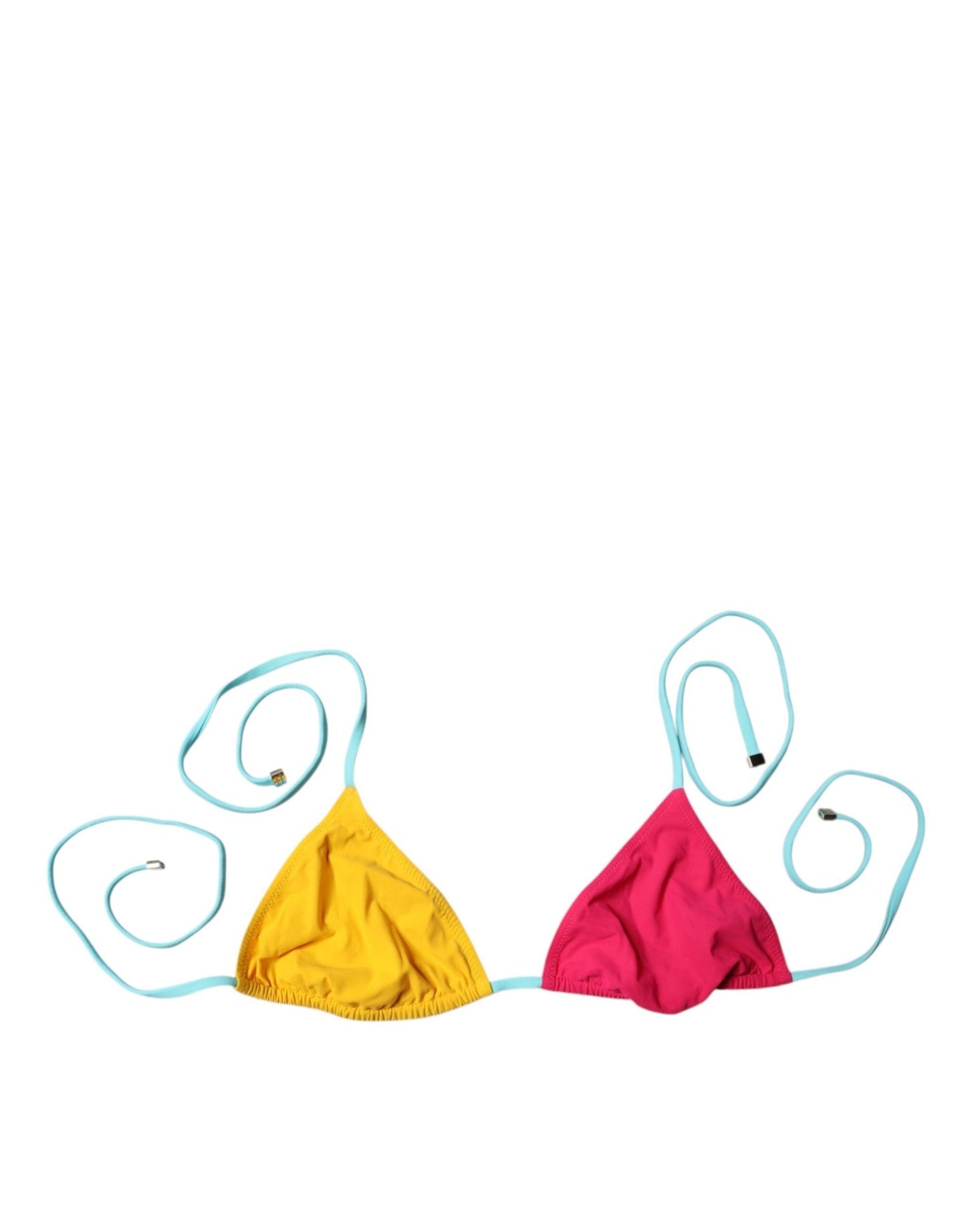 Dolce & Gabbana Multicolor Halter Beachwear Bikini Top Swimwear – IT2 | S par Dolce & Gabbana | Disponible sur Sandy Store ByNet