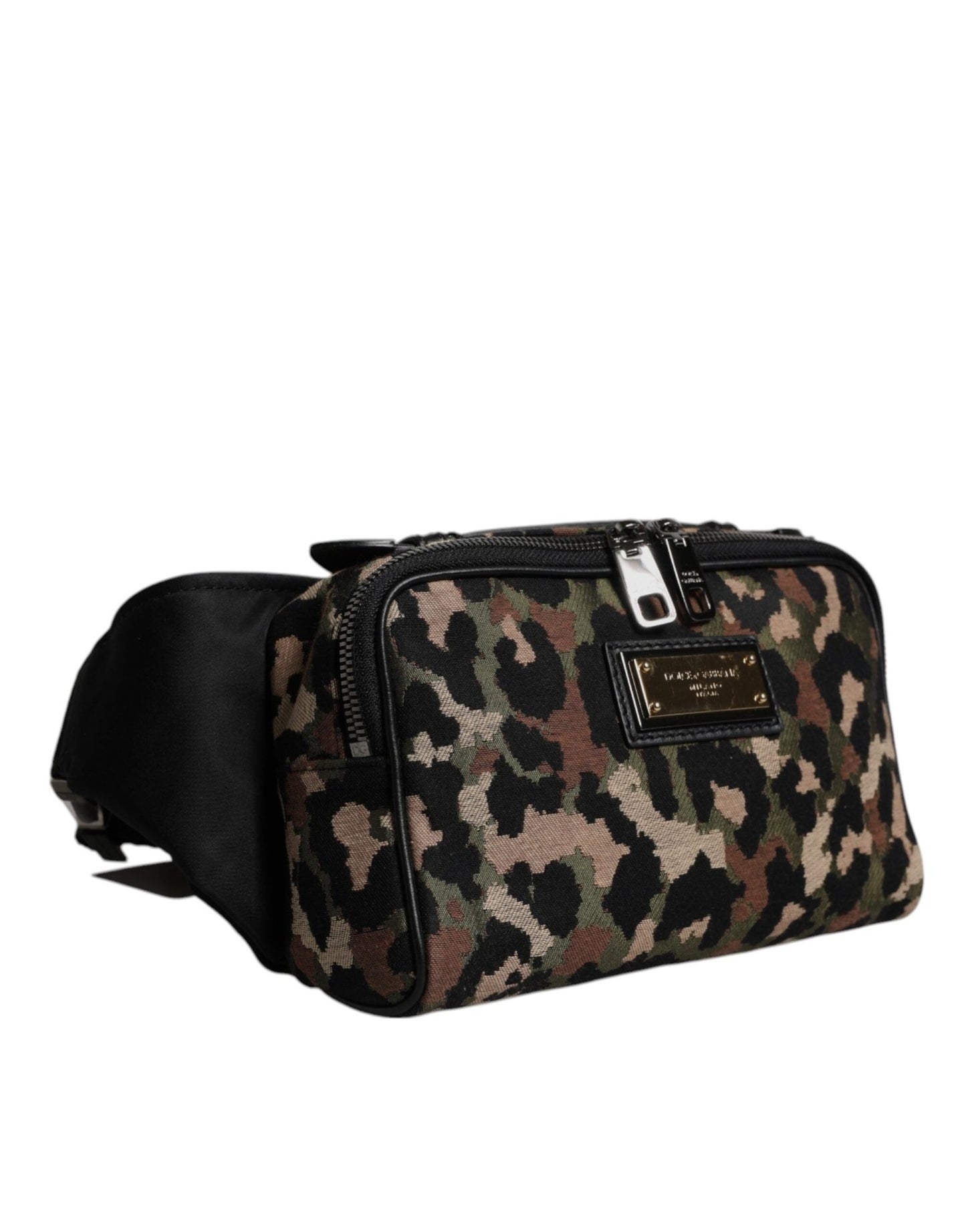 Dolce & Gabbana Multicolor Leopard DG Logo Belt Waist Fanny Pack Bag - Sandy Store ByNet