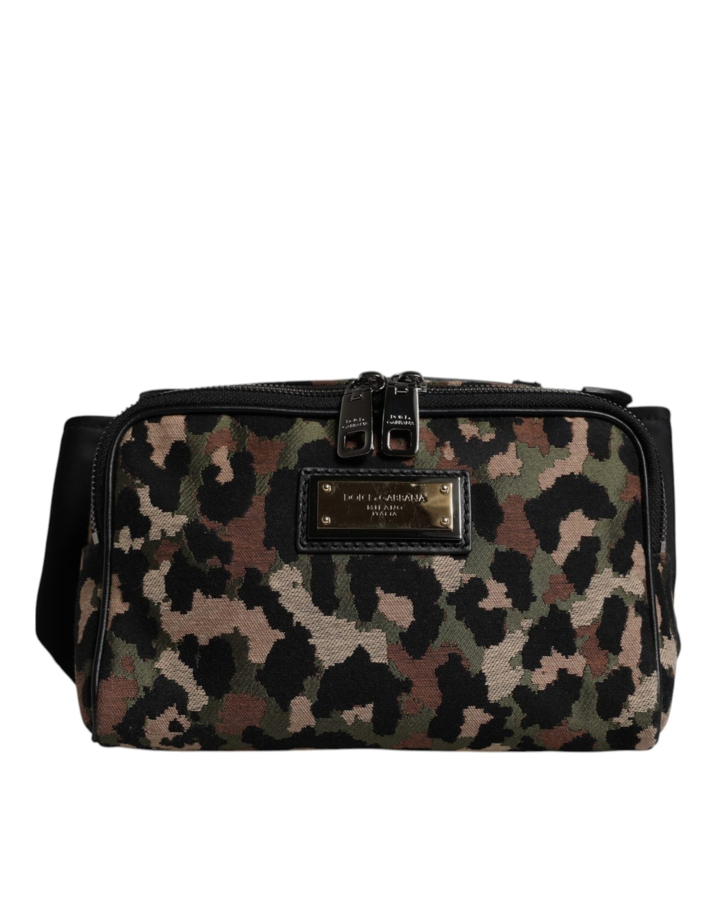 Dolce & Gabbana Multicolor Leopard DG Logo Belt Waist Fanny Pack Bag - Sandy Store ByNet