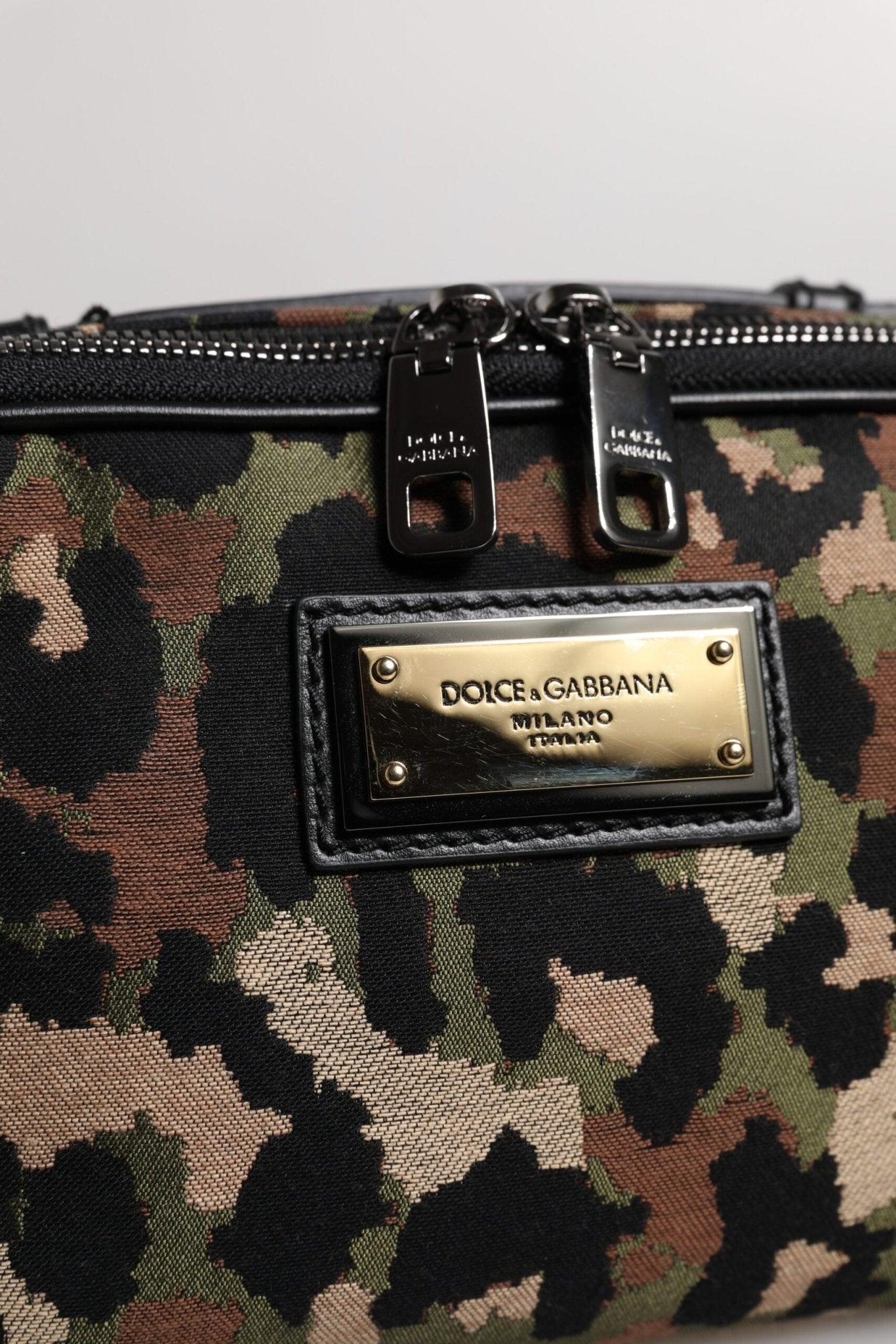 Dolce & Gabbana Multicolor Leopard DG Logo Belt Waist Fanny Pack Bag - Sandy Store ByNet