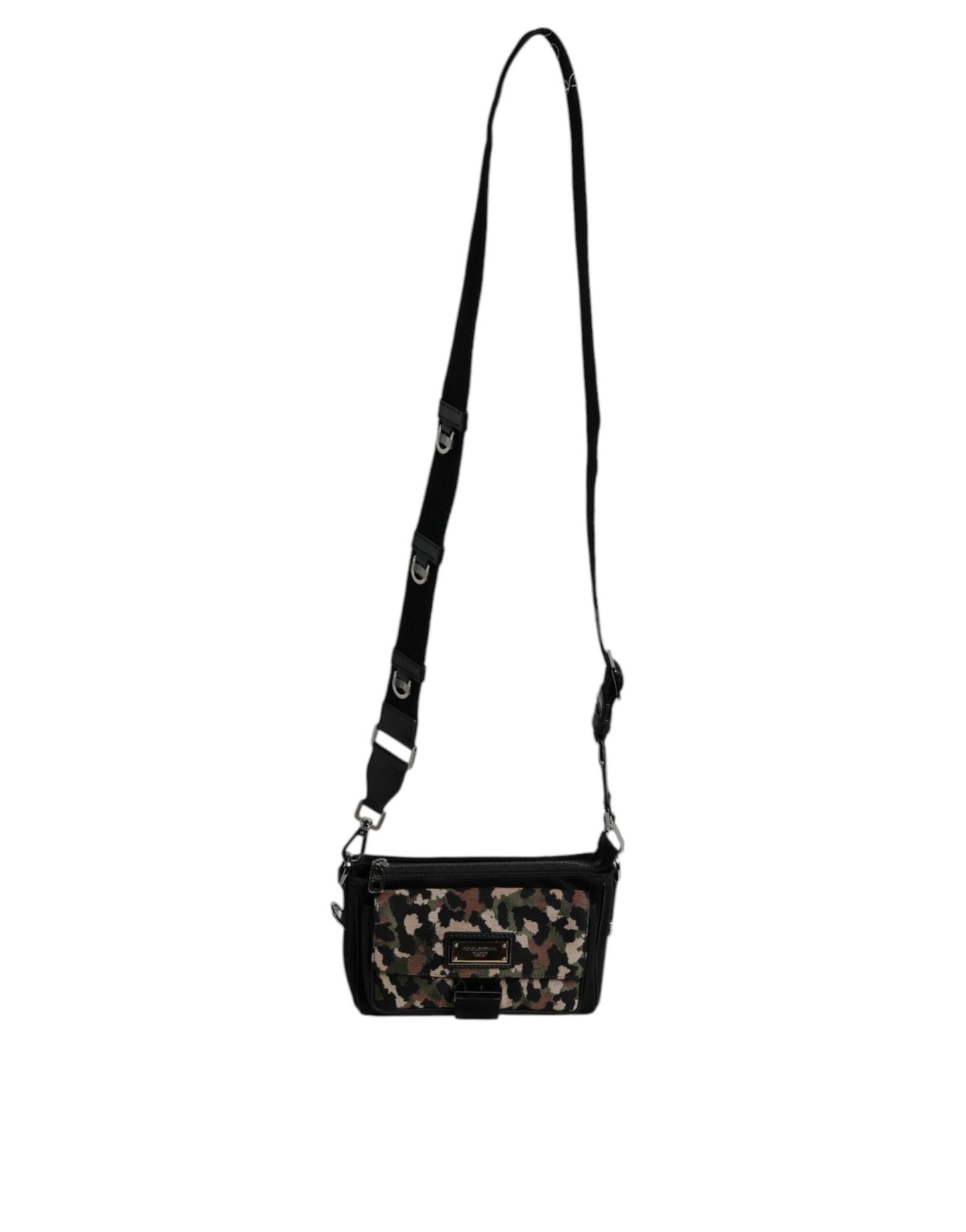 Dolce & Gabbana Multicolor Leopard Jacquard Crossbody Bag - Sandy Store ByNet