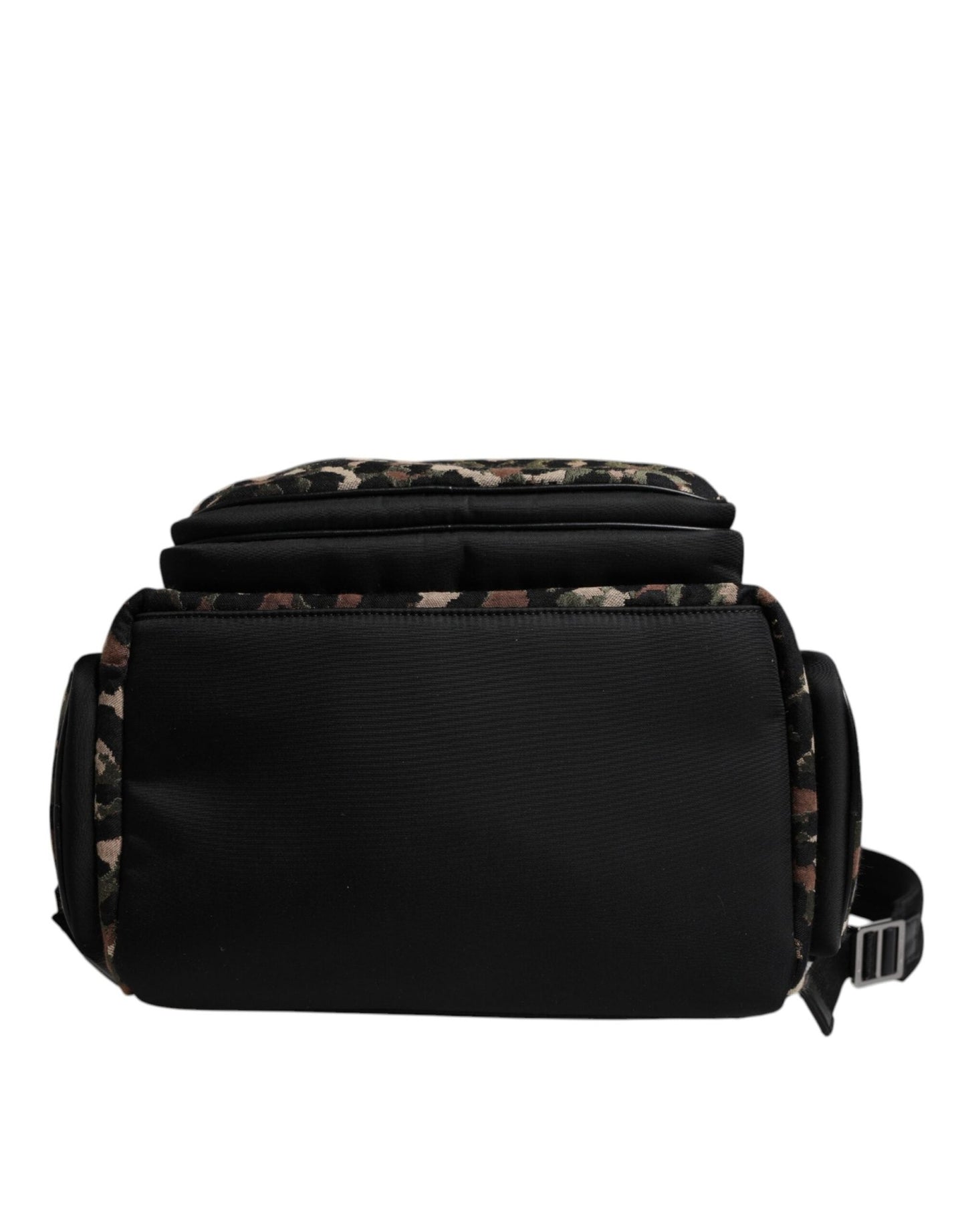 Dolce & Gabbana Multicolor Leopard Print DG Logo Plaque Men Backpack Bag - Sandy Store ByNet