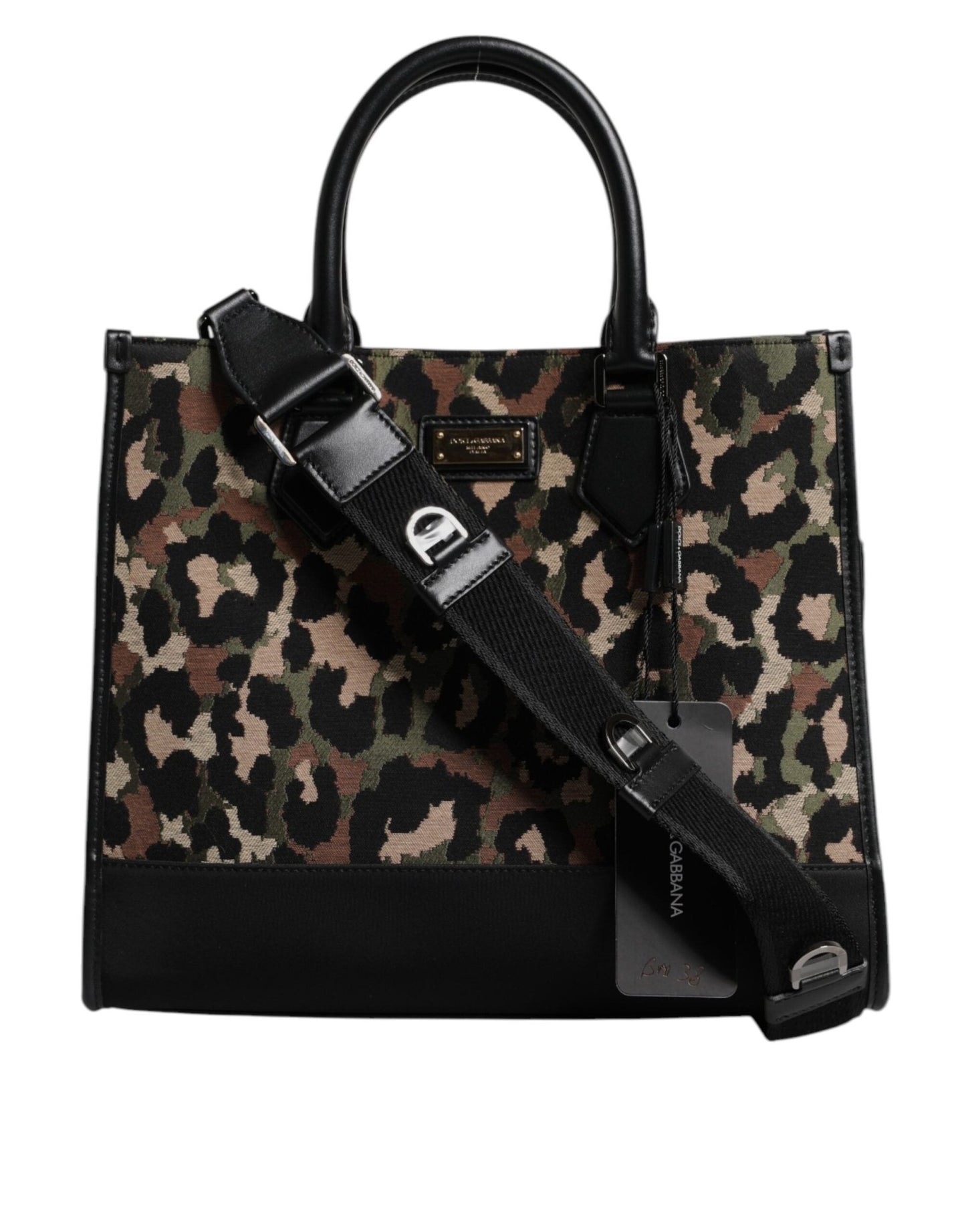 Dolce & Gabbana Multicolor Leopard Shopping Tote Shoulder Bag - Sandy Store ByNet