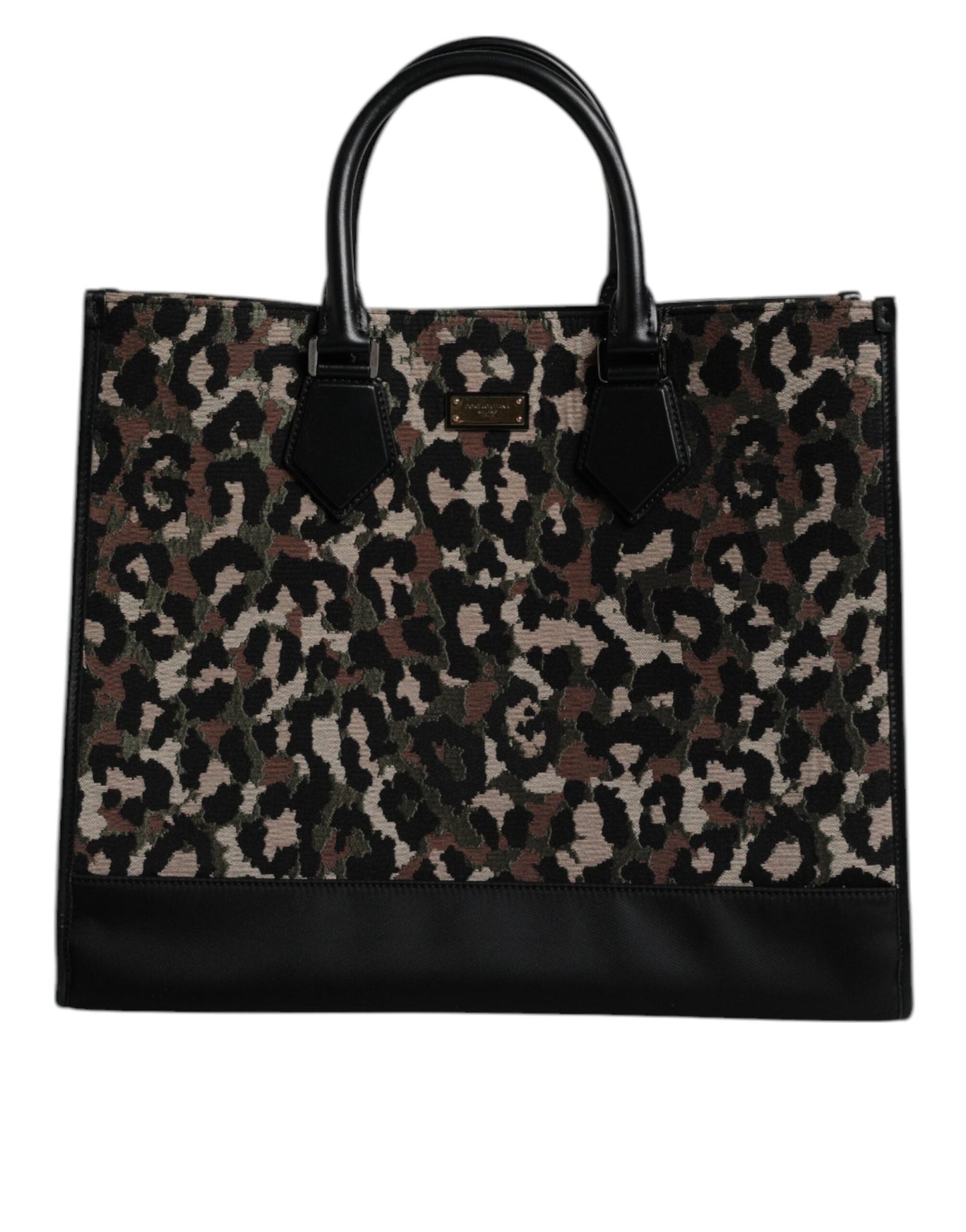 Dolce & Gabbana Multicolor Leopard Shopping Tote Shoulder Bag - Sandy Store ByNet