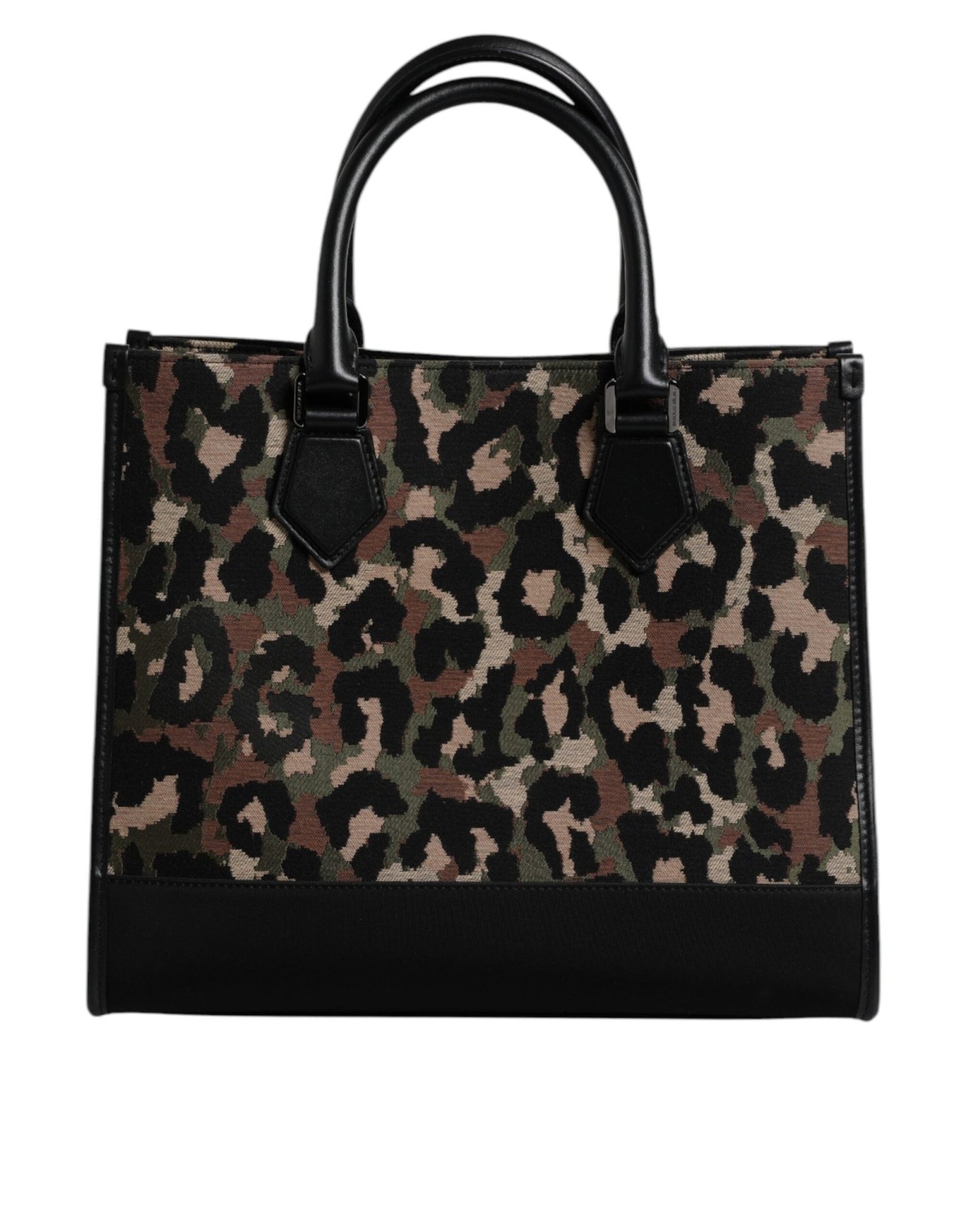 Dolce & Gabbana Multicolor Leopard Shopping Tote Shoulder Bag - Sandy Store ByNet