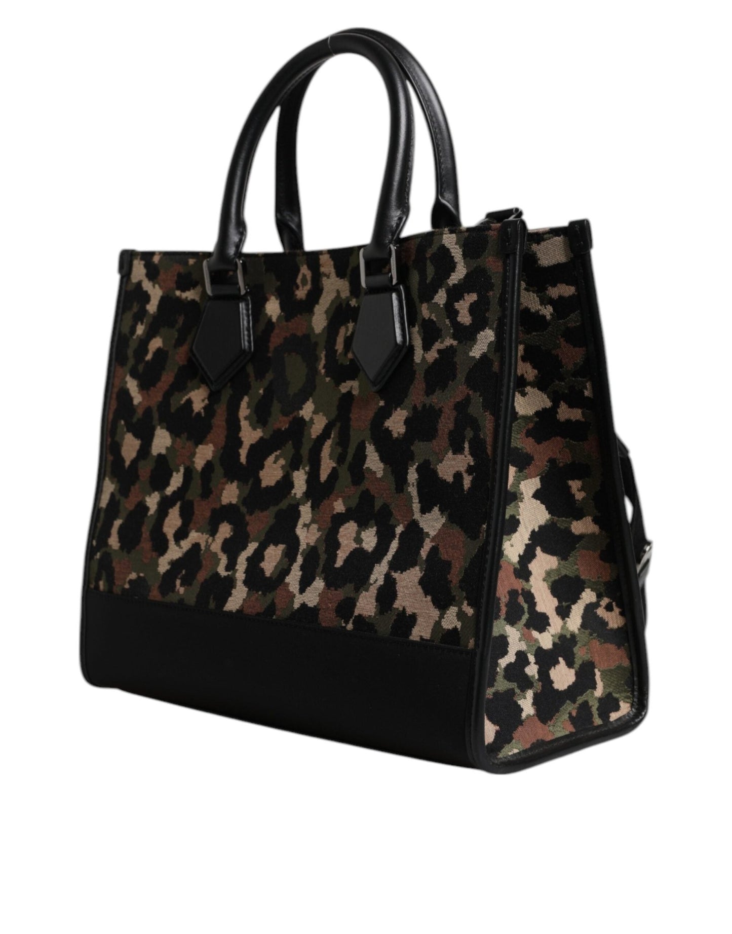 Dolce & Gabbana Multicolor Leopard Shopping Tote Shoulder Bag - Sandy Store ByNet