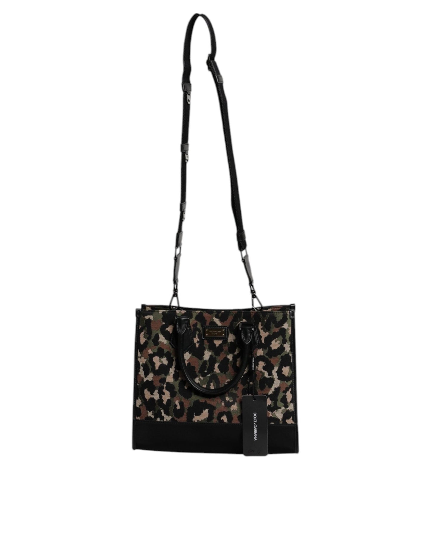 Dolce & Gabbana Multicolor Leopard Shopping Tote Shoulder Bag - Sandy Store ByNet