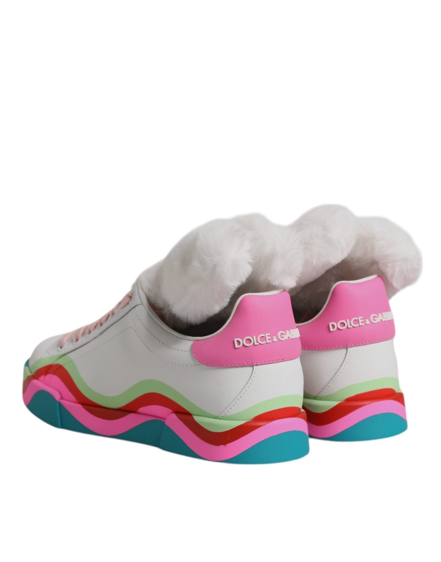 Dolce & Gabbana Multicolor Low Top Trainers Sneakers Shoes - Sandy Store ByNet