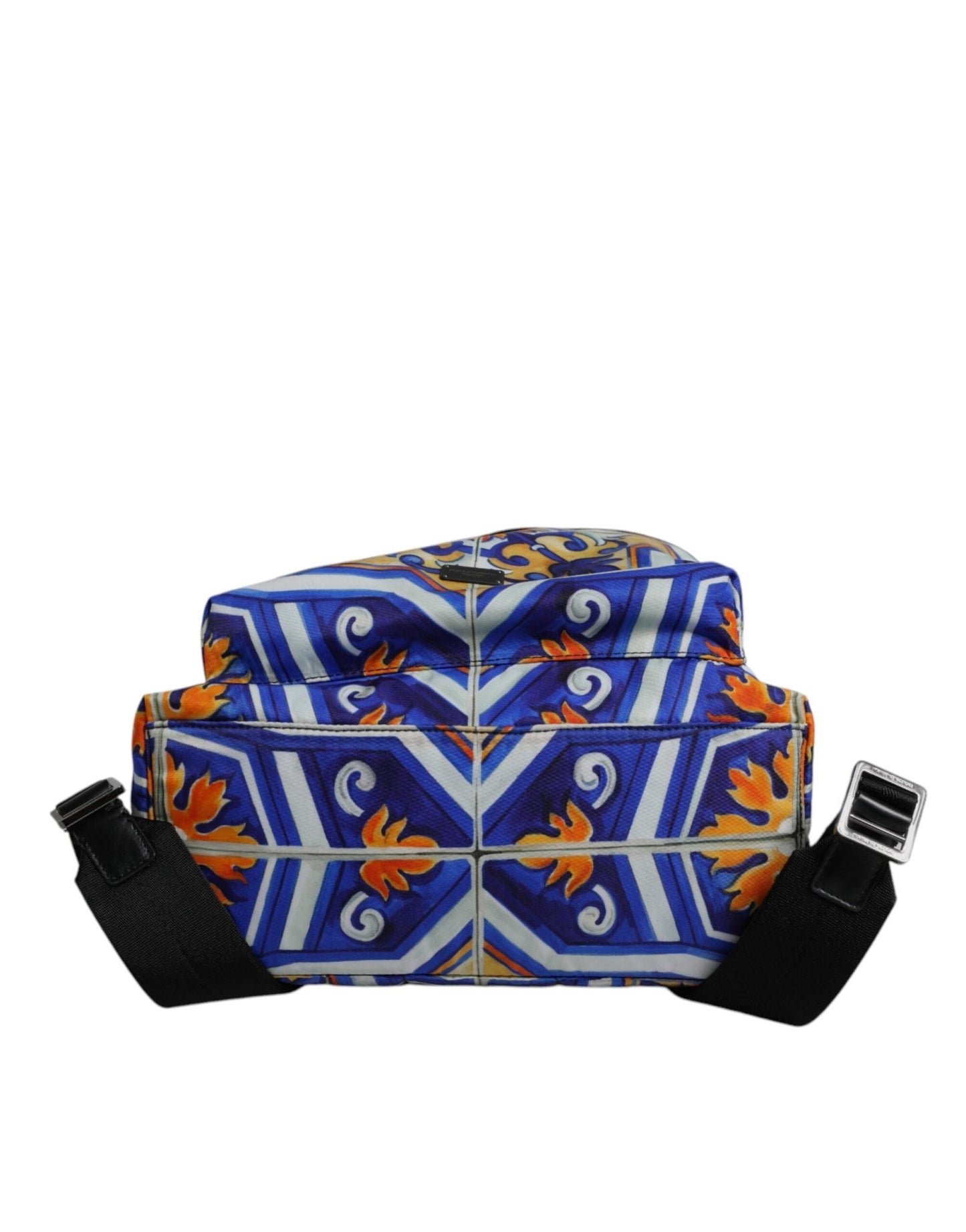 Dolce & Gabbana Multicolor Majolica Print Nylon Travel Backpack Bag - Sandy Store ByNet