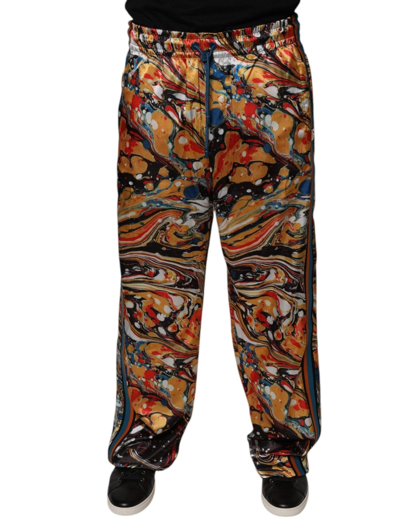 Dolce & Gabbana Multicolor Marble Satin Men Tracksuit Pants – IT46 | S par Dolce & Gabbana | Disponible sur Sandy Store ByNet