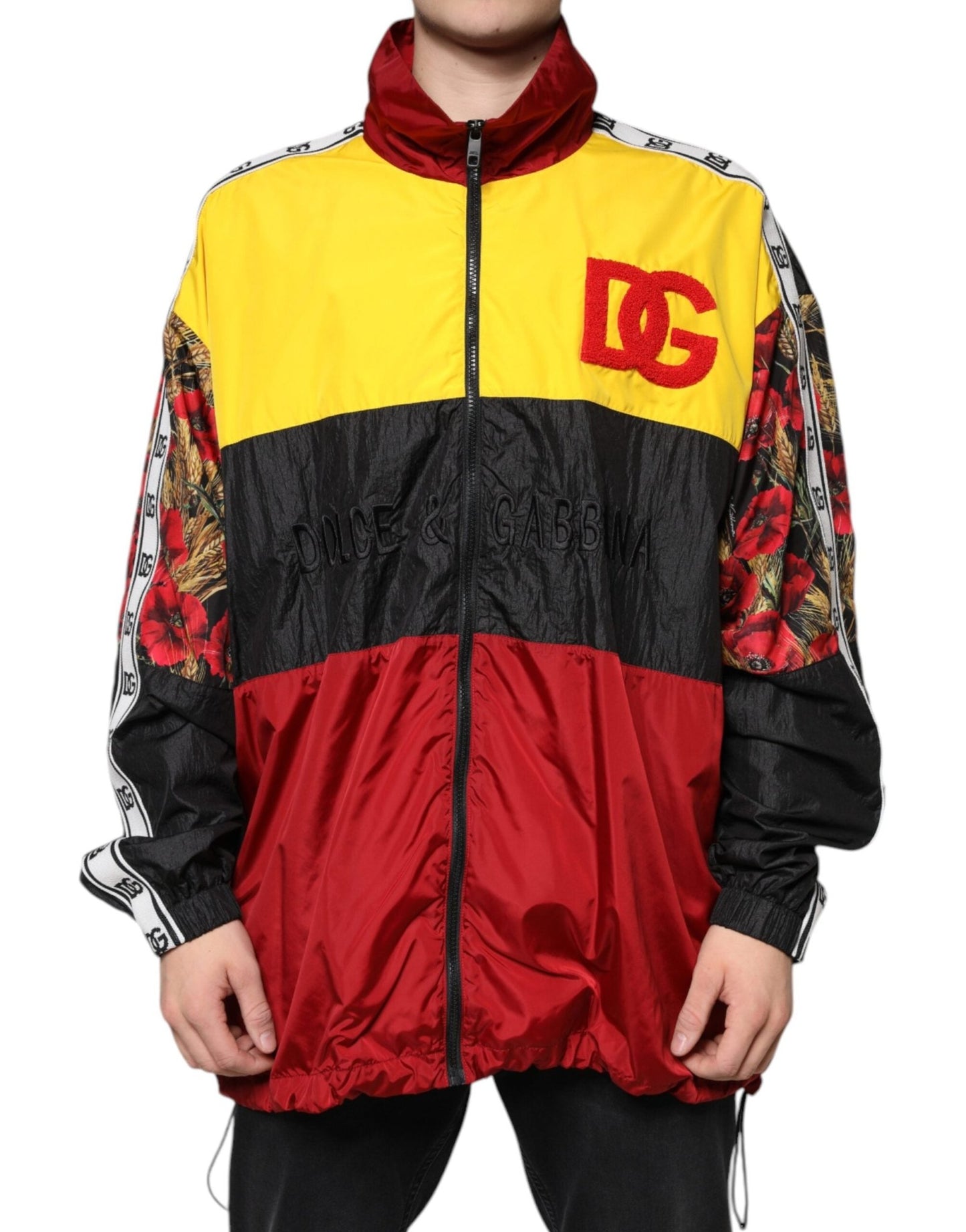 Dolce & Gabbana Multicolor Patchwork Men Full Zip Sweater – IT48 | M par Dolce & Gabbana | Disponible sur Sandy Store ByNet