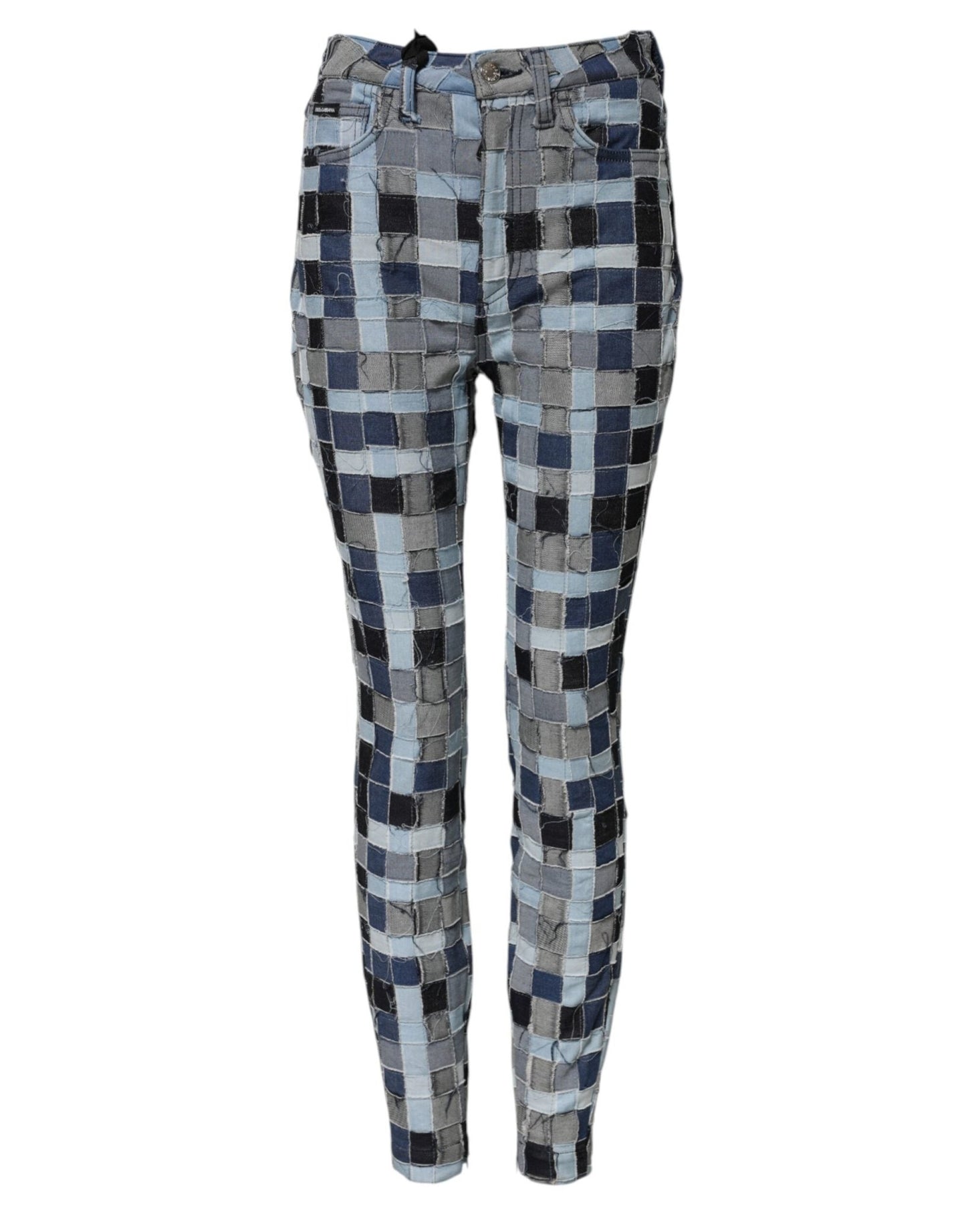Dolce & Gabbana Multicolor Patchwork Skinny Denim Jeans – IT40|S par Dolce & Gabbana | Disponible sur Sandy Store ByNet