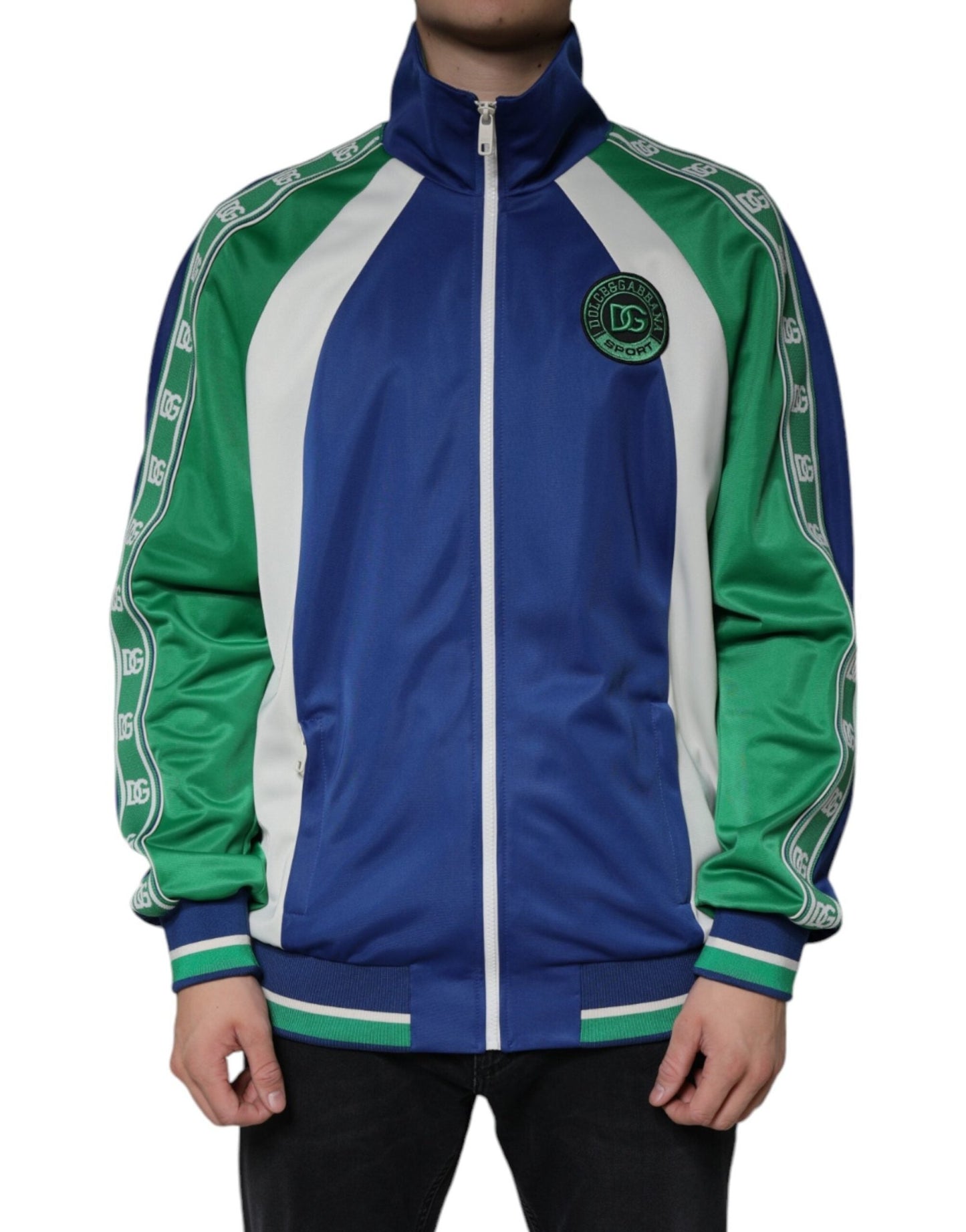 Dolce & Gabbana Multicolor Polyester Full Zip Bomber Jacket – IT48 | M par Dolce & Gabbana | Disponible sur Sandy Store ByNet