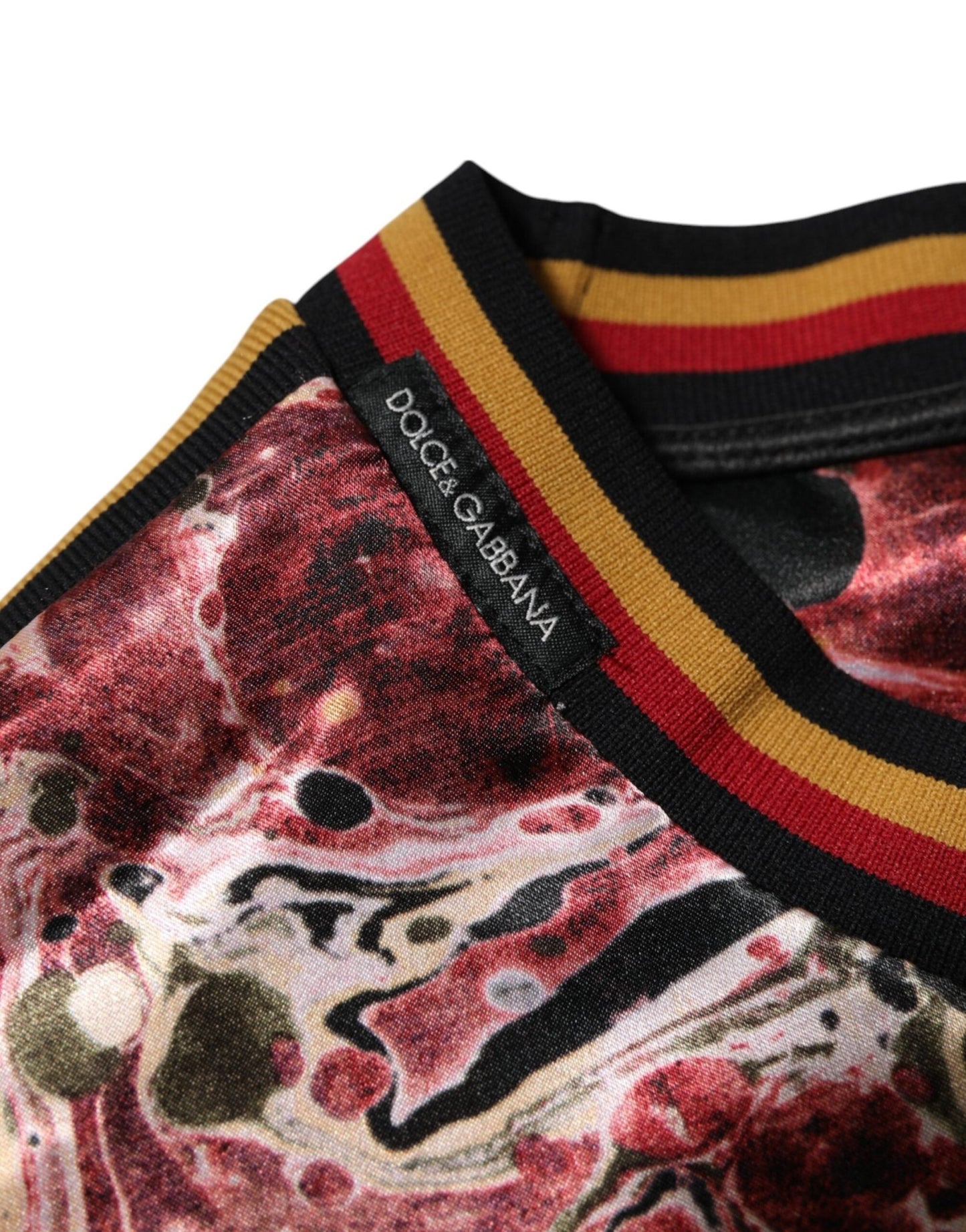 Dolce & Gabbana Multicolor Polyester Marble Print Oversize T-shirt – S par Dolce & Gabbana | Disponible sur Sandy Store ByNet